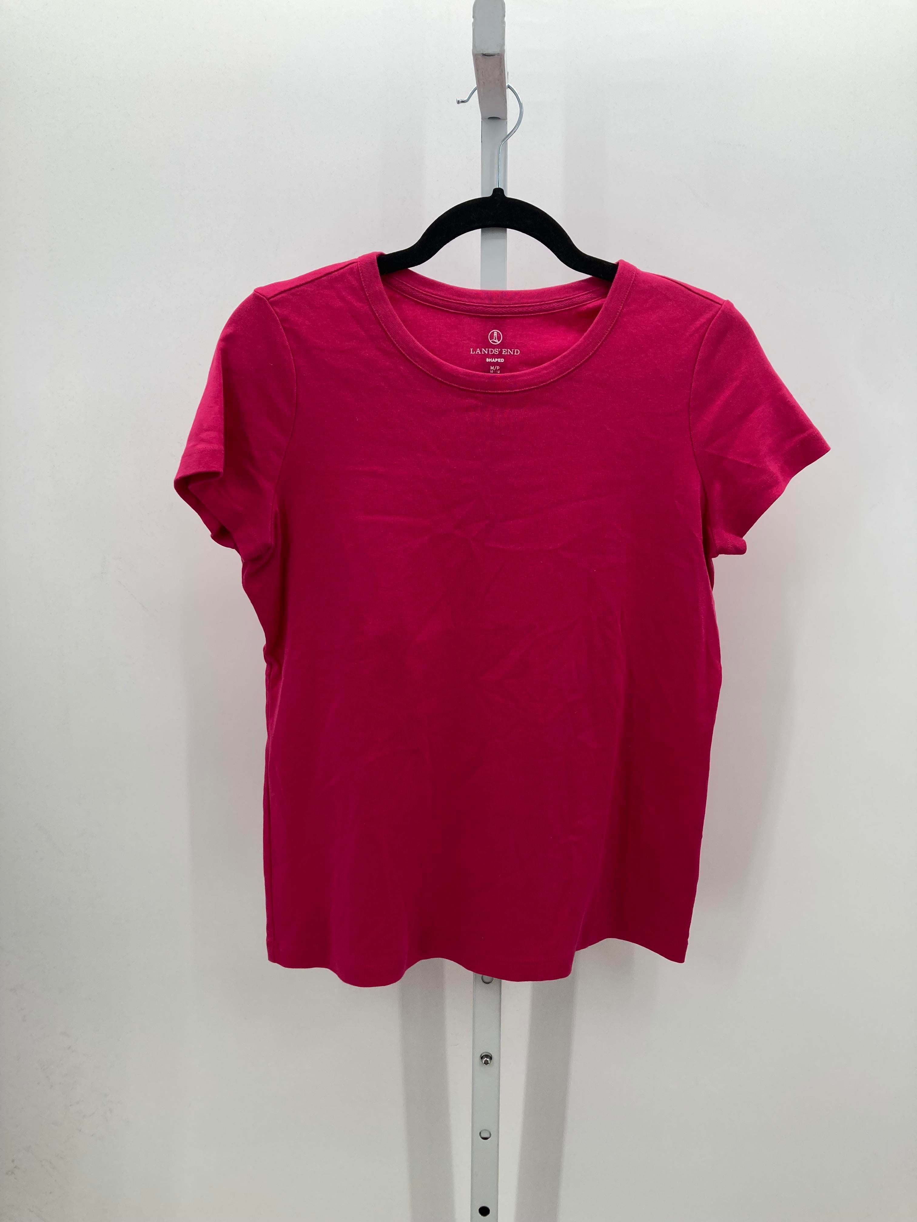 Lands End Size Medium Petite Petite Short Sleeve Shirt