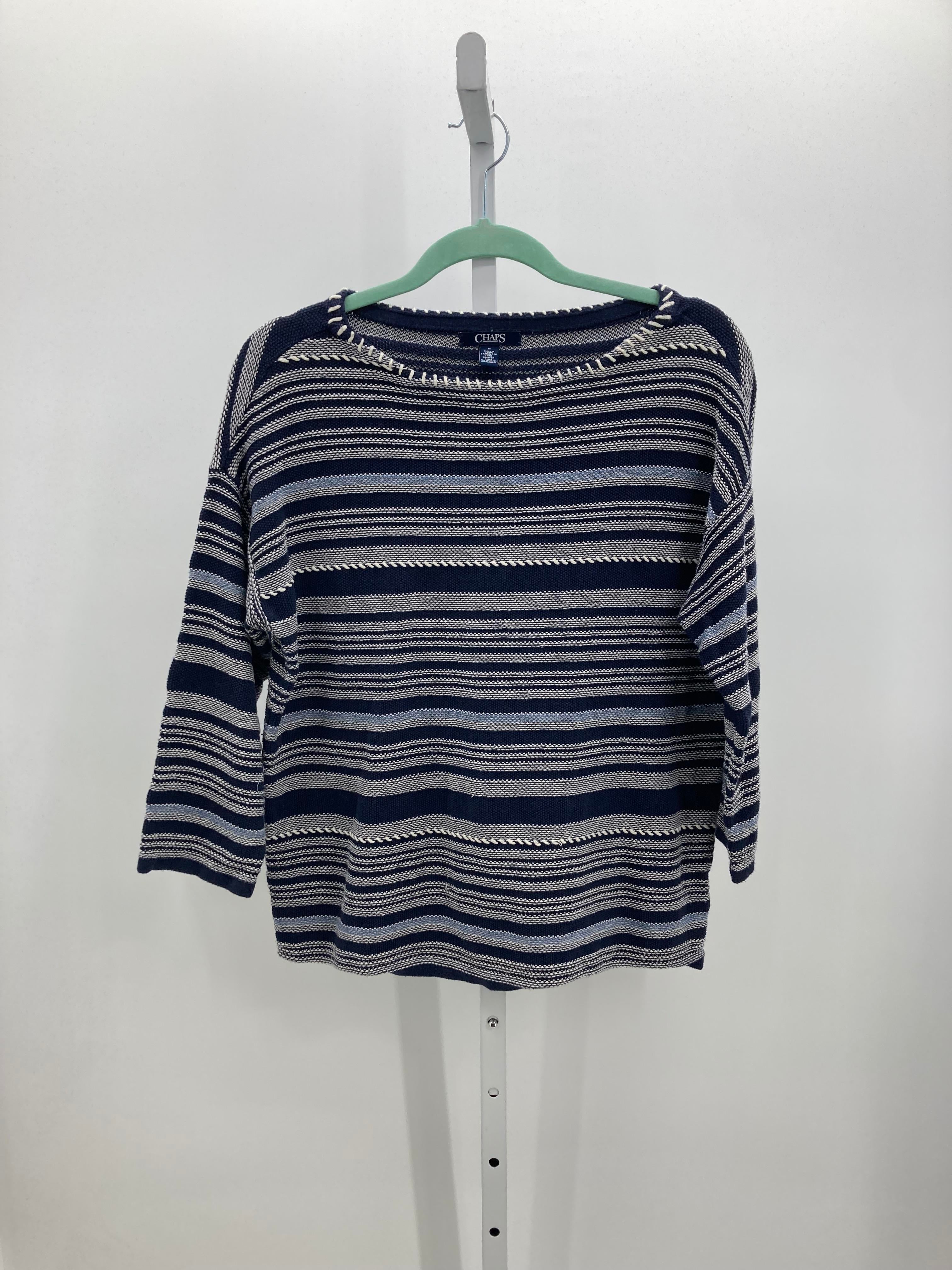 Chaps Size Medium Misses 3/4 Sleeve Sweater