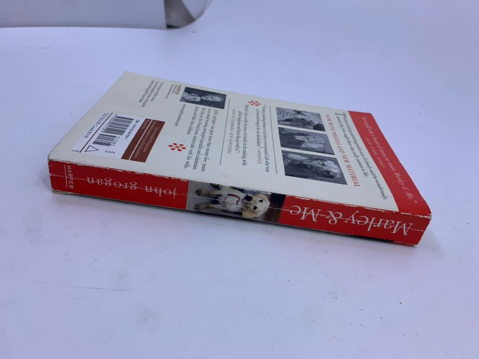 MARLEY AND ME- PAPERBACK BOOK.