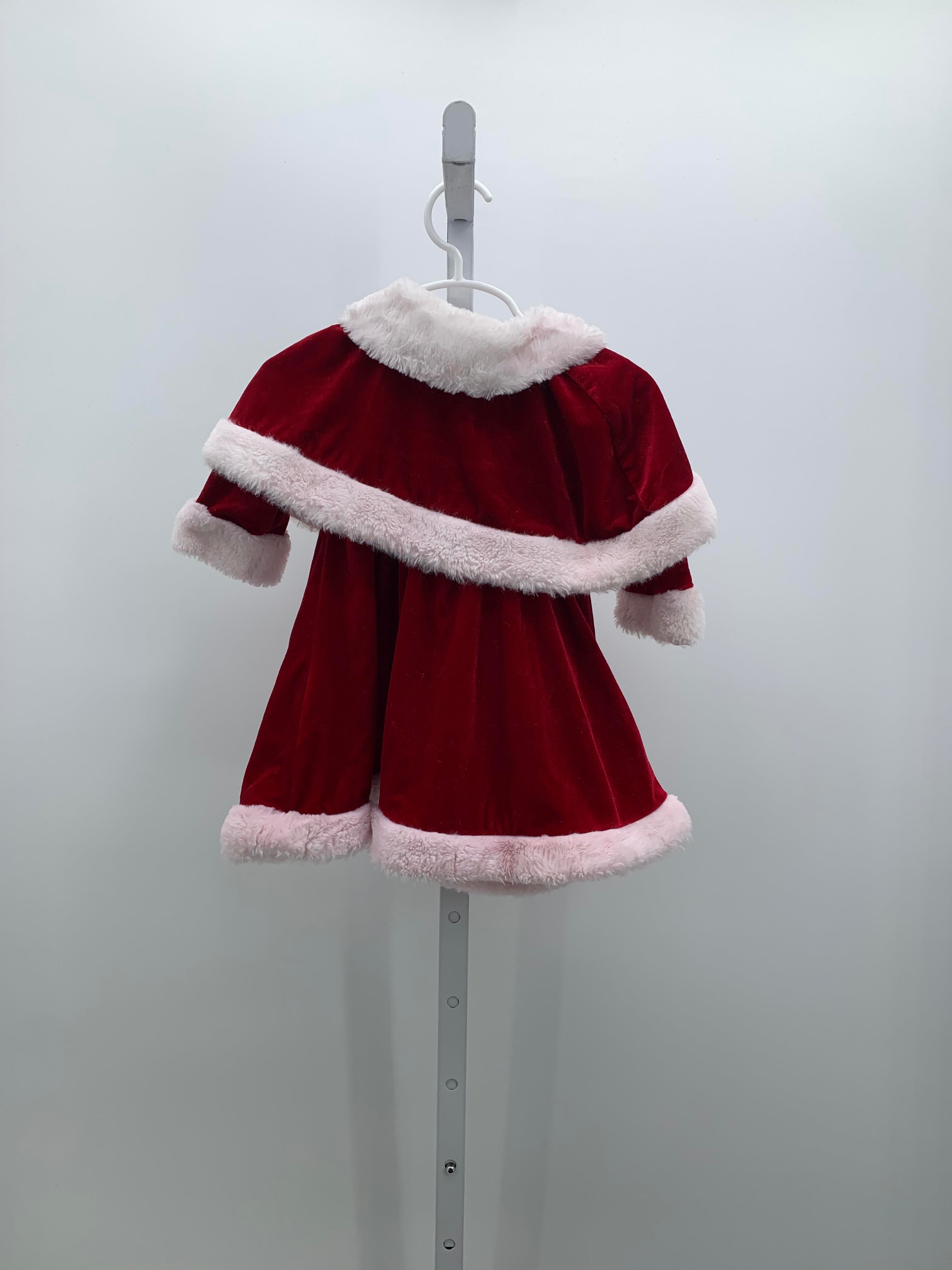 FAUX FUR TRIM VELVET DRESS