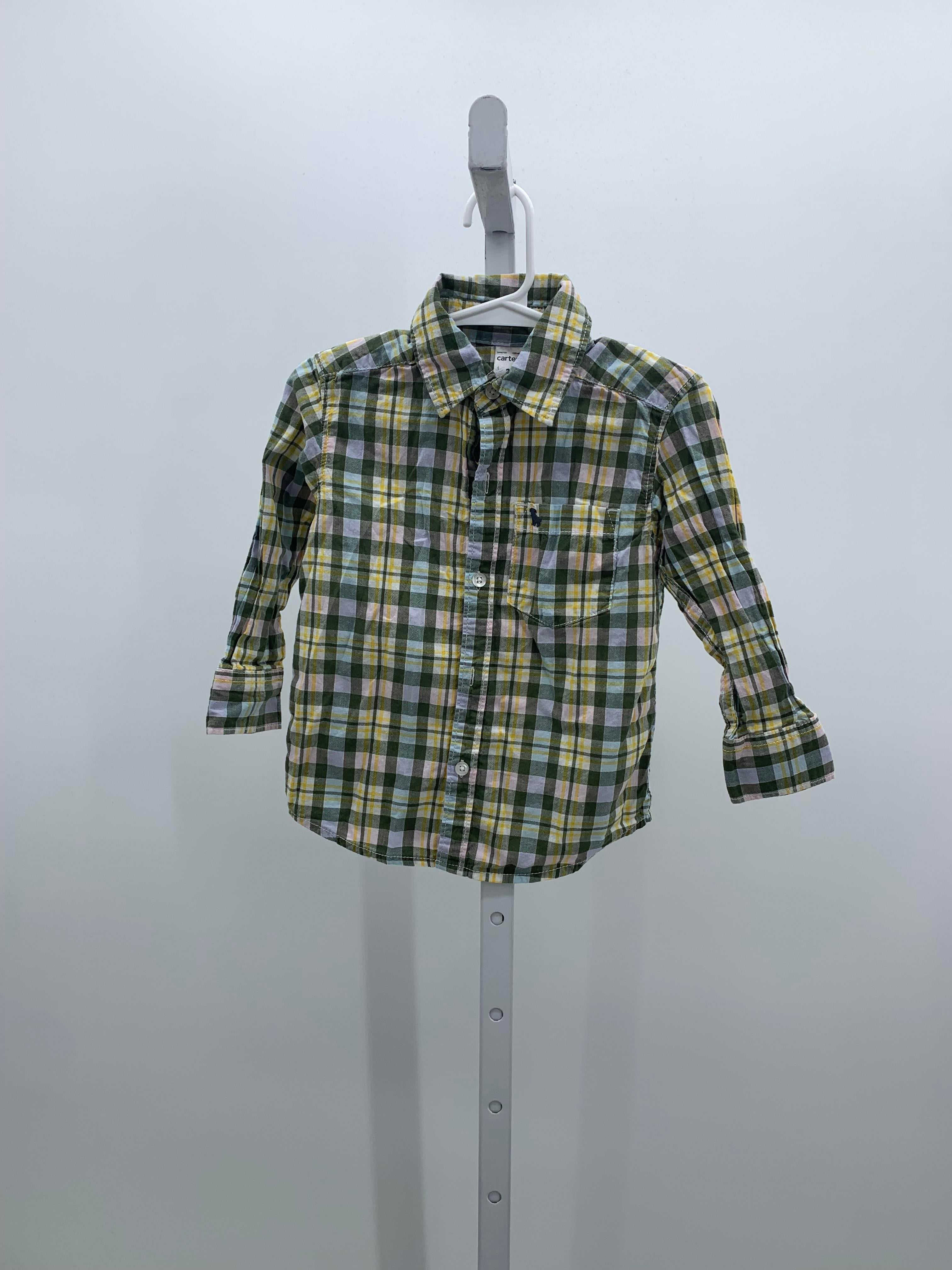 YELLOW PLAID BTN DOWN