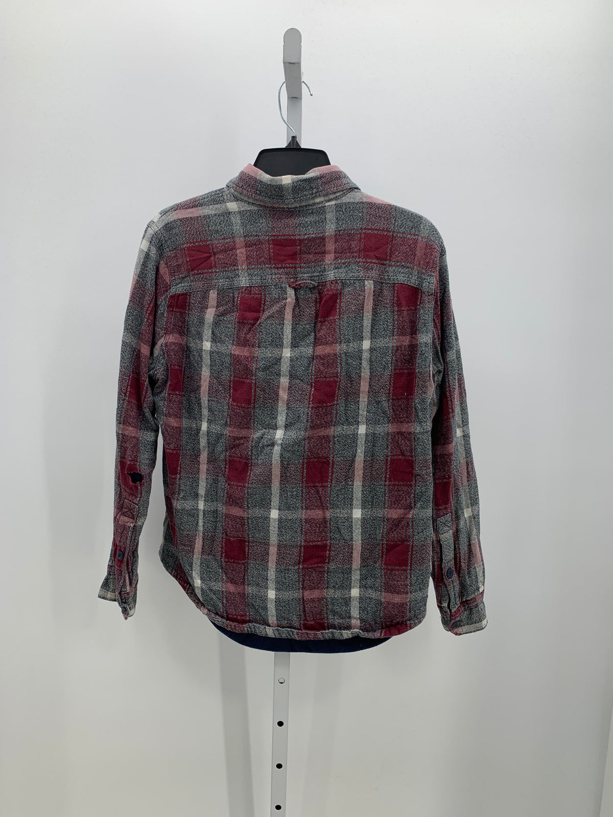 MAROON PLAID SHACKET