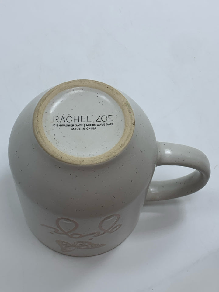 GIGI PINK BUTTERFLY MUG.