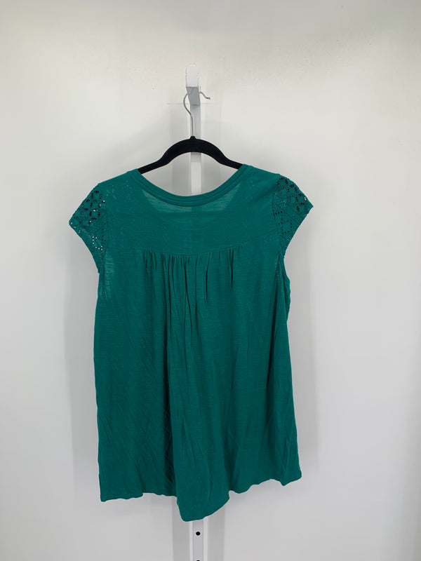 Merona Size Medium Misses Short Sleeve Shirt