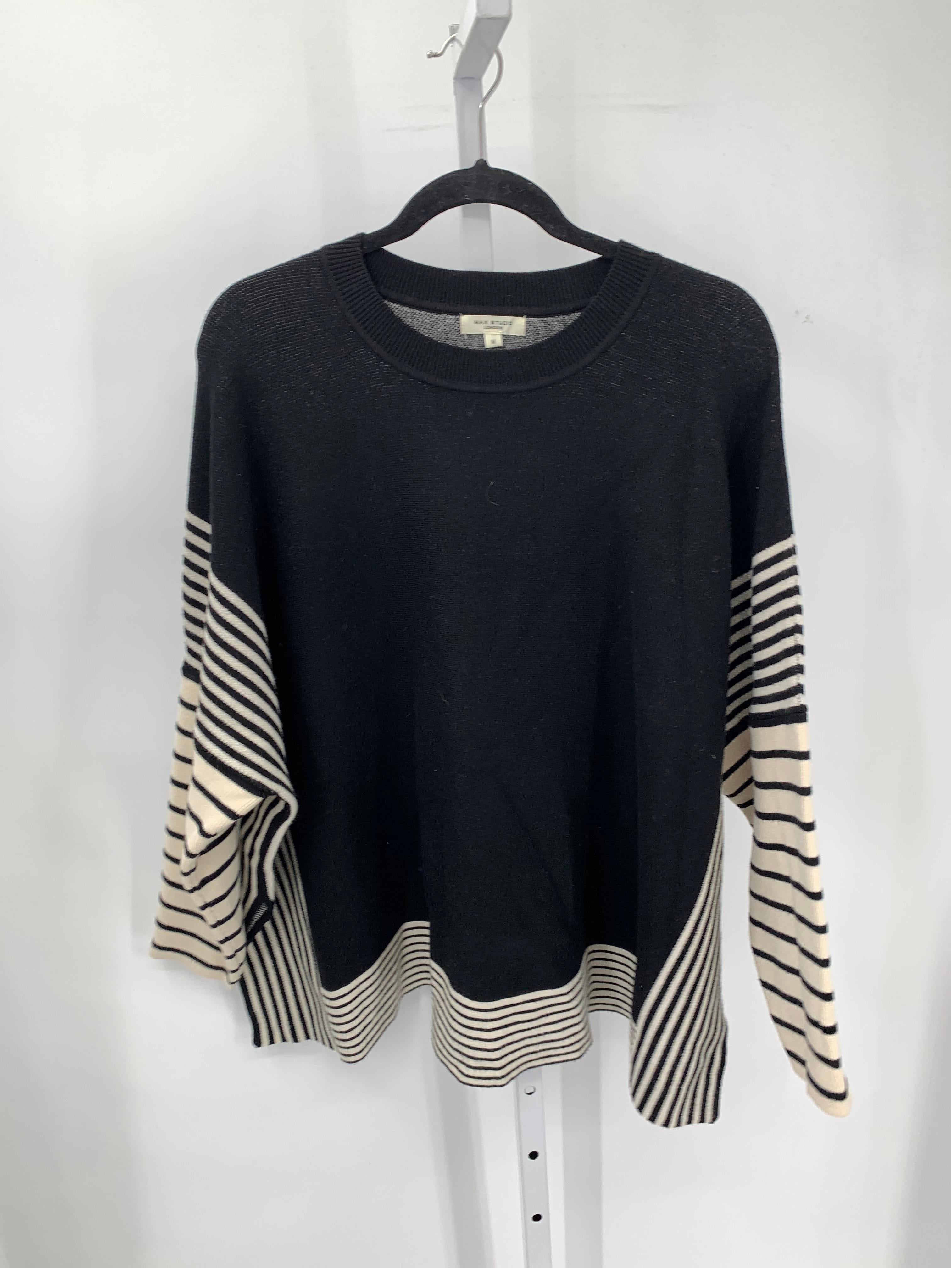 Max Studio Size Medium Misses Long Slv Sweater