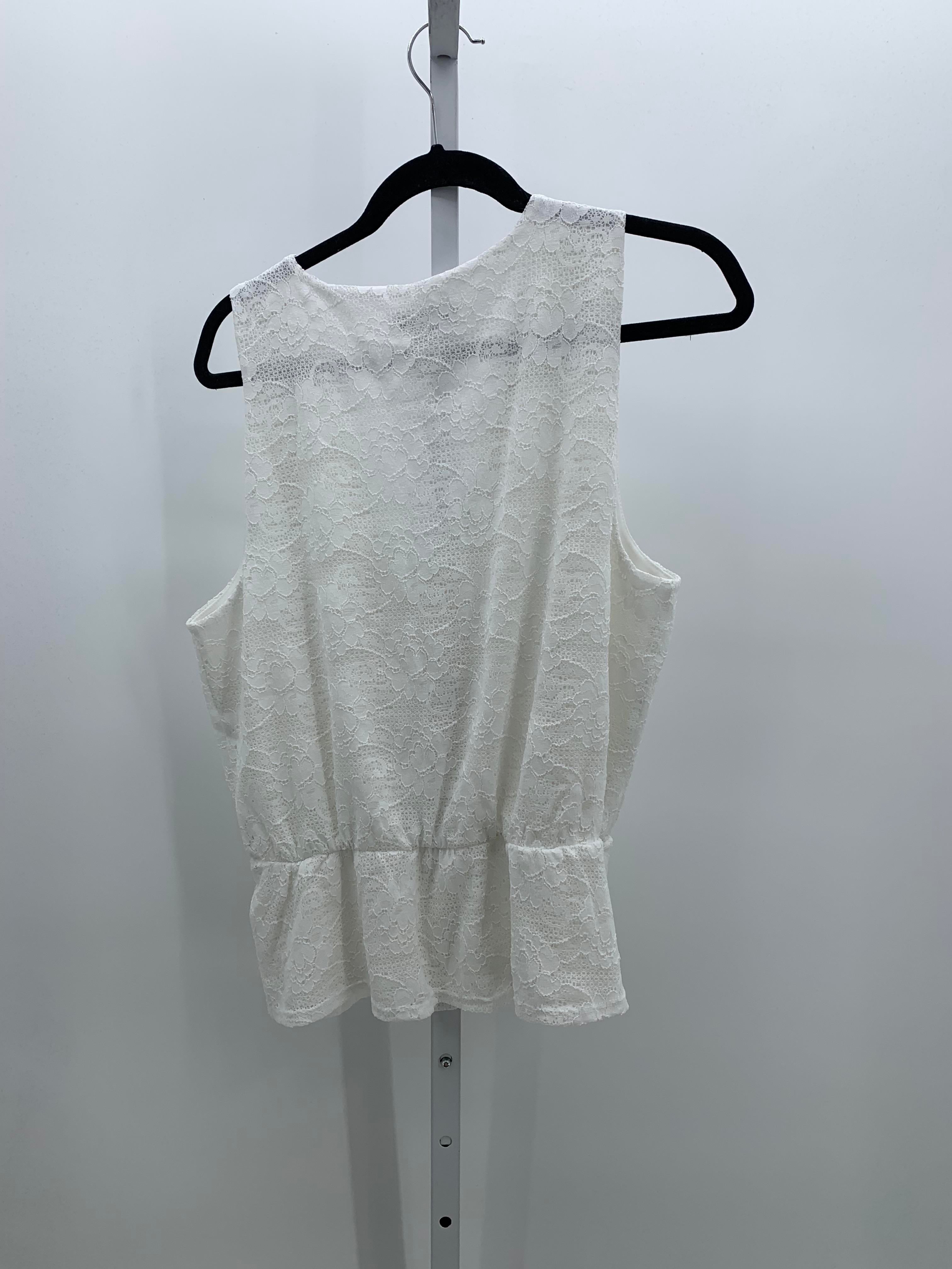 White House Black Size Large Misses Sleeveless Shirt