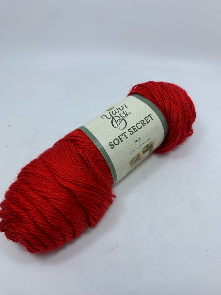 NWT SOFT RED YARN.