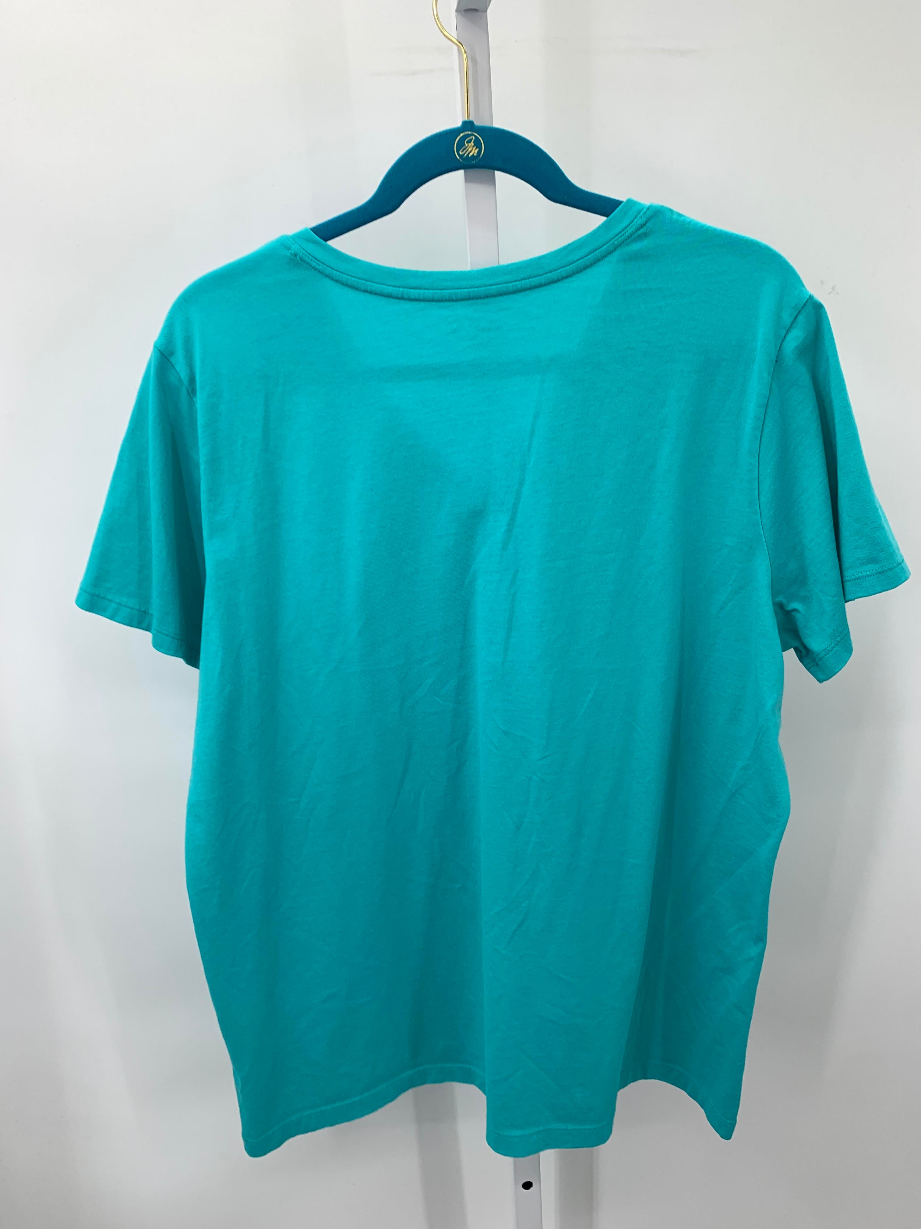 Lands End Size Extra Large Misses Short Sleeve Shirt