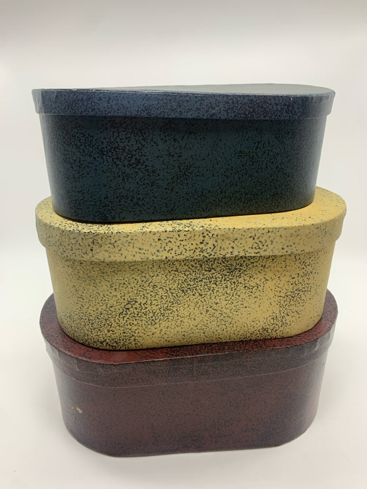 FAITH HOPE LOVE OVAL NESTING BOXES.