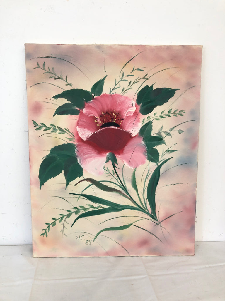 PINK FLOWER CANVAS.