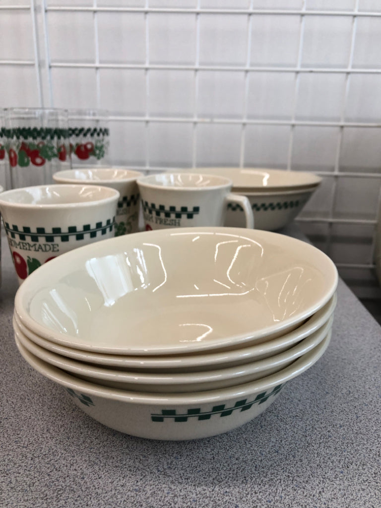40PC FARM FRESH DISH SET - SRVC FOR 4.