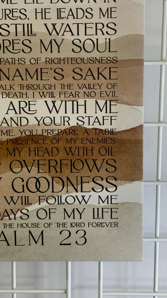 THE LORD IS MY SHEPARD CANVAS WALL ART.
