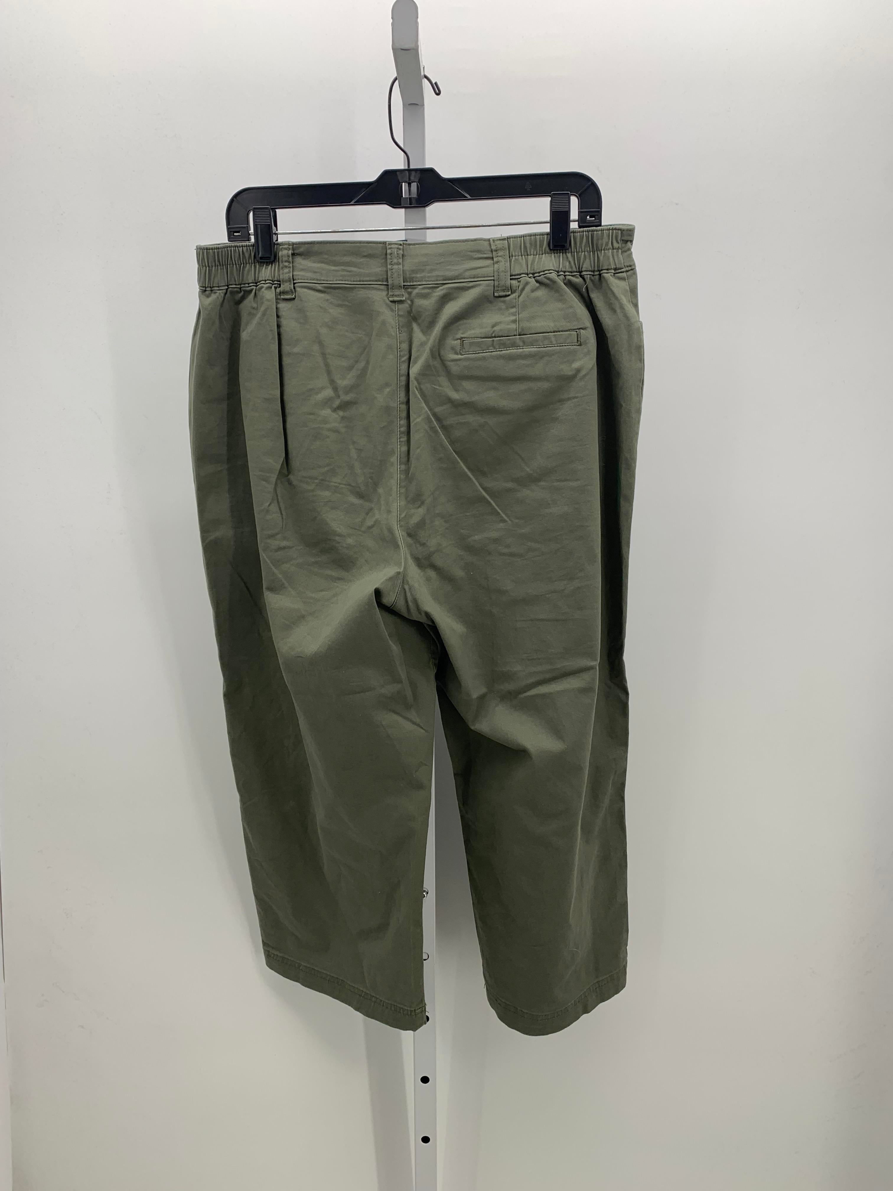 Karen Scott Size 12 Misses Cropped Pants
