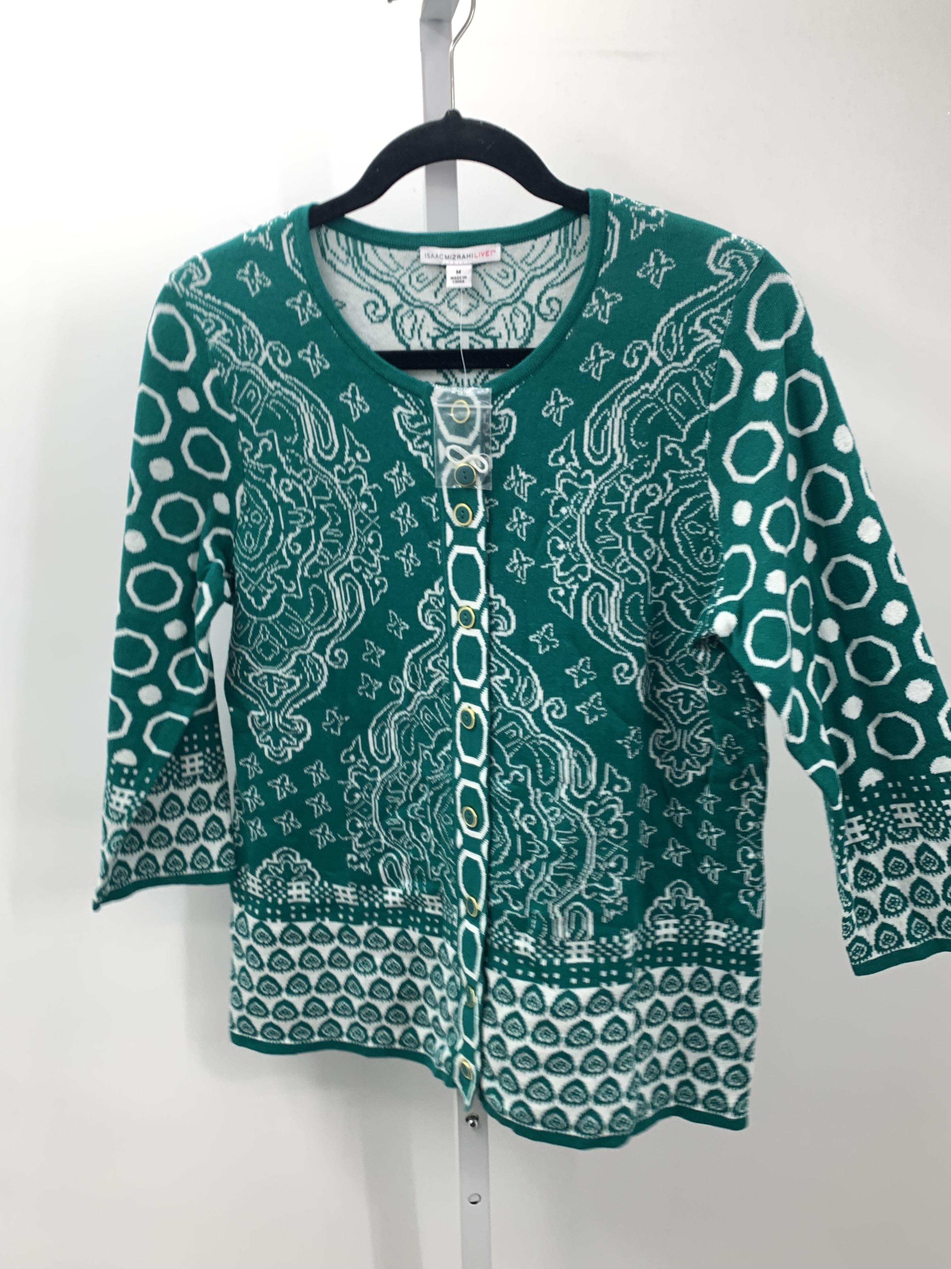 Isaac Mizrahi Size Medium Misses 3/4 Sleeve Sweater