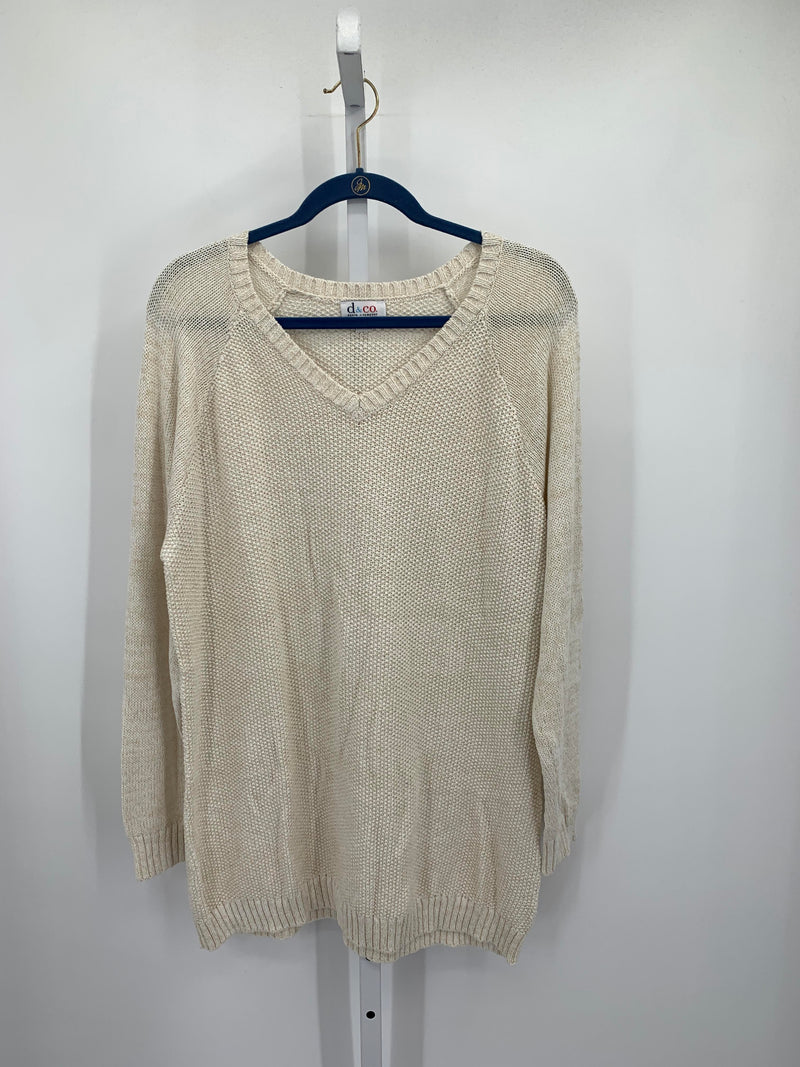 d & co. Size 1X Womens Long Slv Sweater