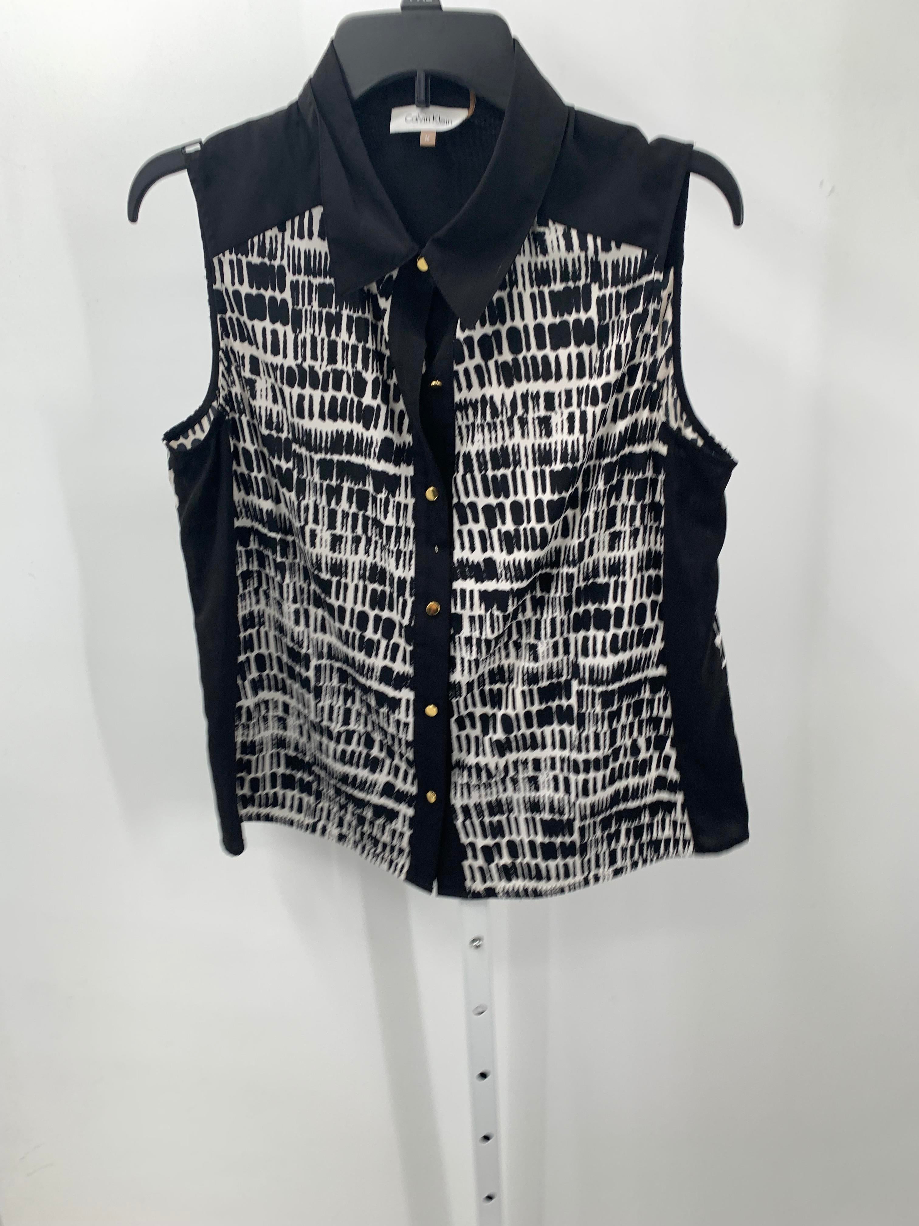 Calvin Klein Size Medium Misses Sleeveless Shirt