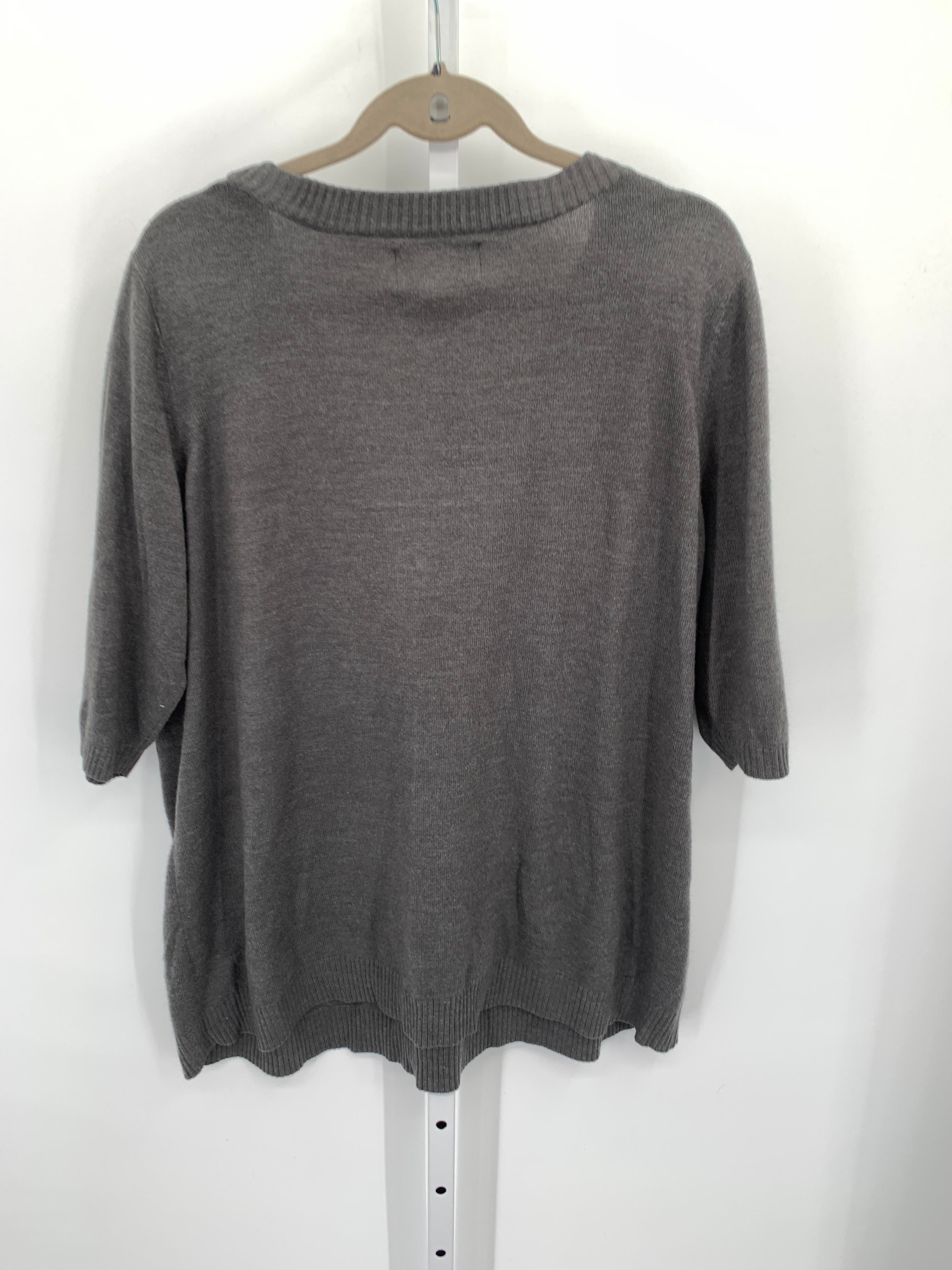 Avenue Size 22/24 W Womens Short Slv Sweater