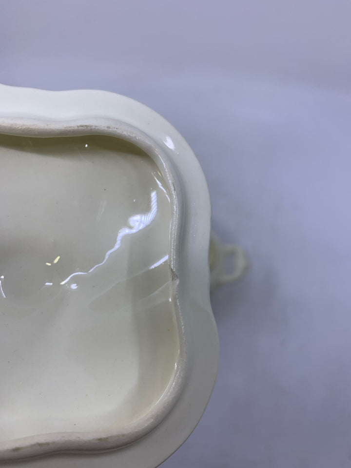 VTG W/ PINK FLOWERS GOLD DETAILS.