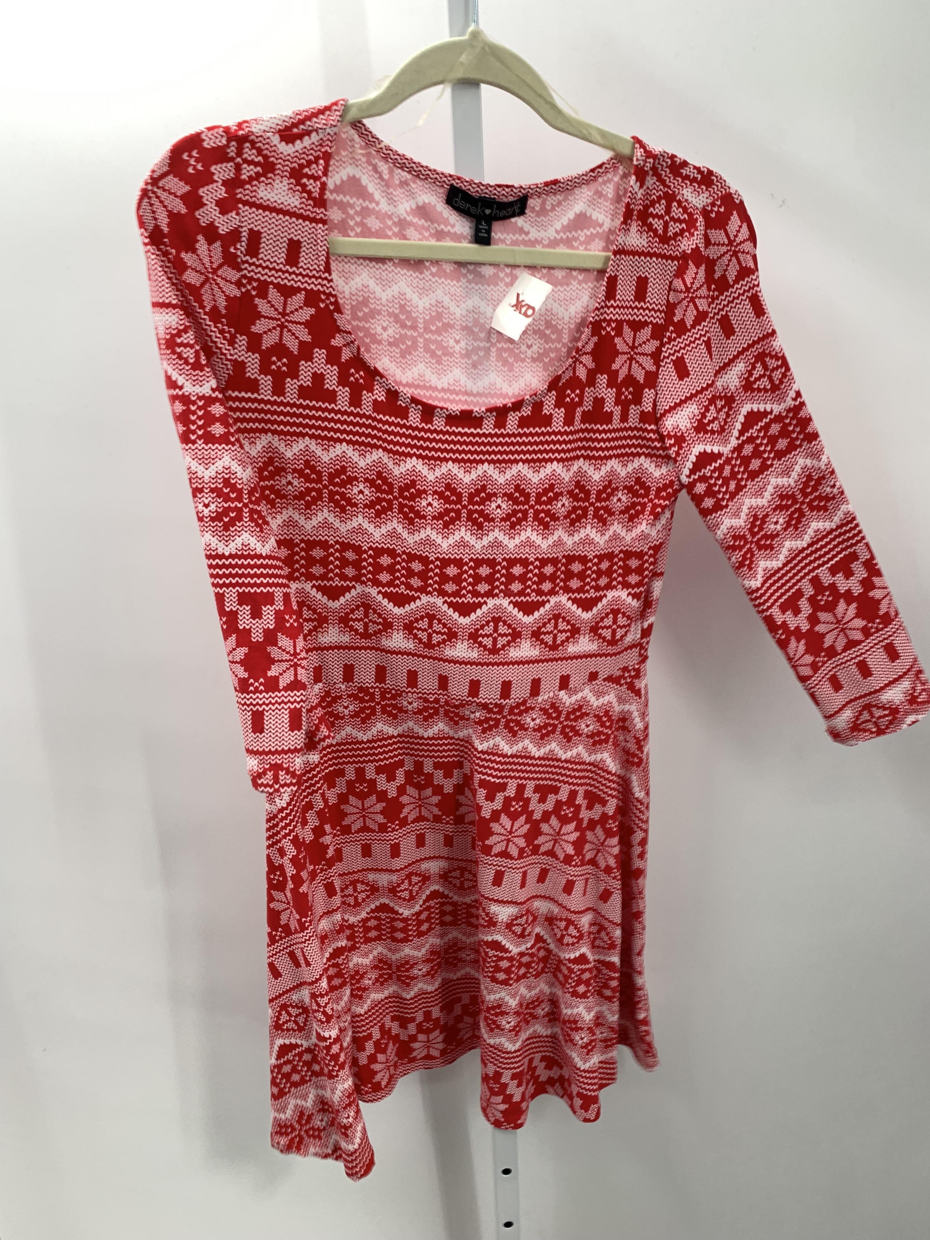 Derek Heart Size Large Juniors Long Sleeve Dress