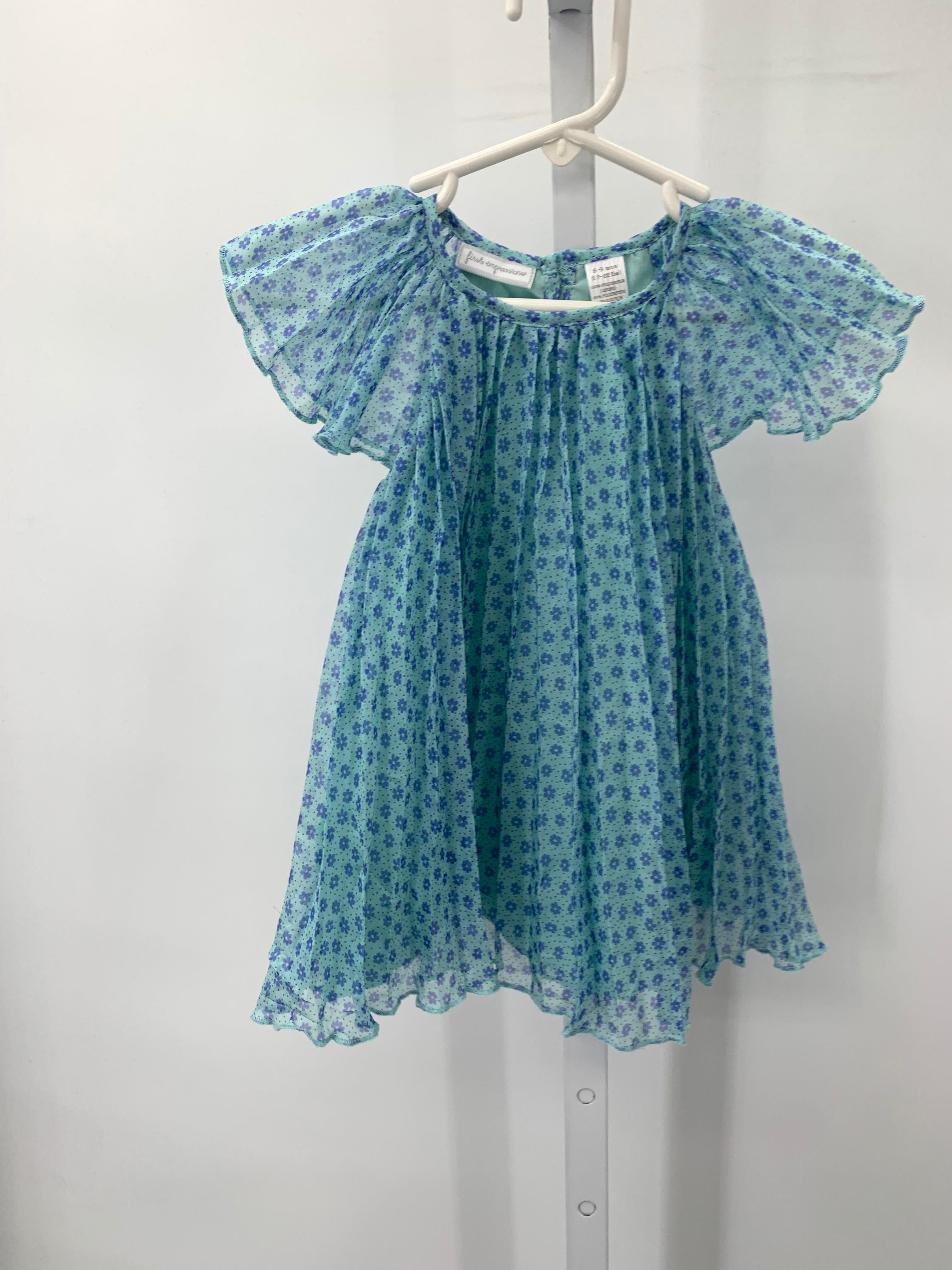 First Impressions Size 6-9 mon Girls Short Sleeve Dress