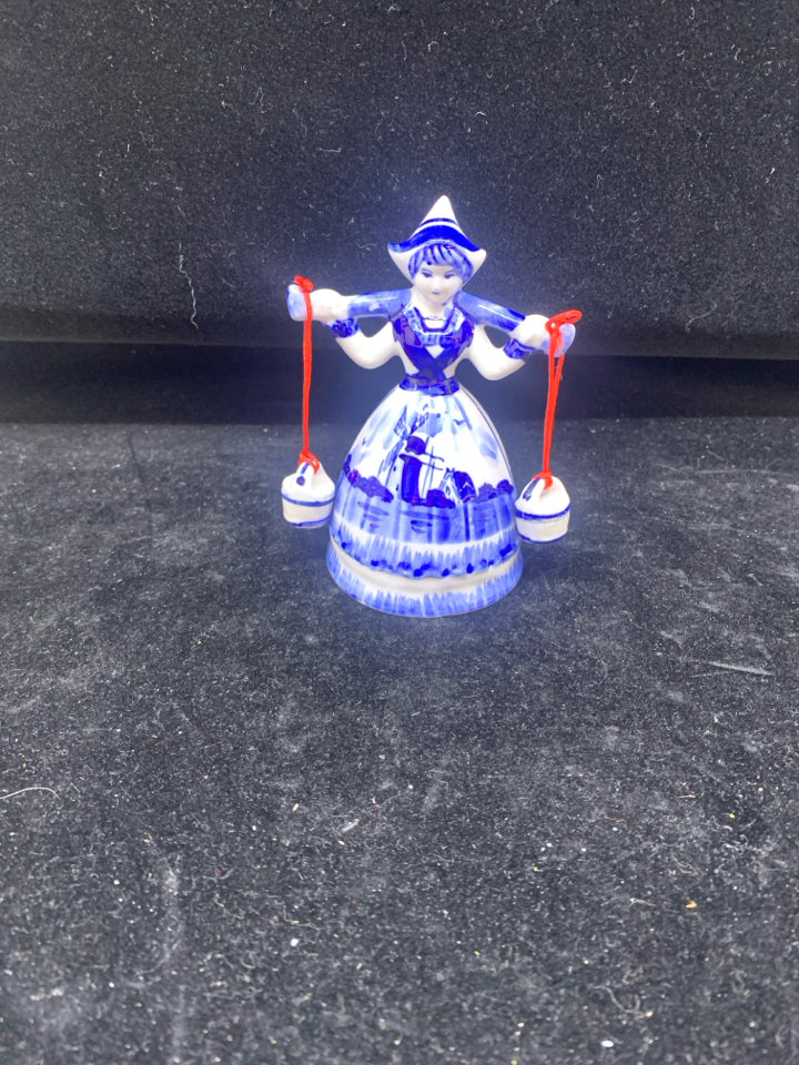 VTG BLUE AND WHITE MILKMAID.