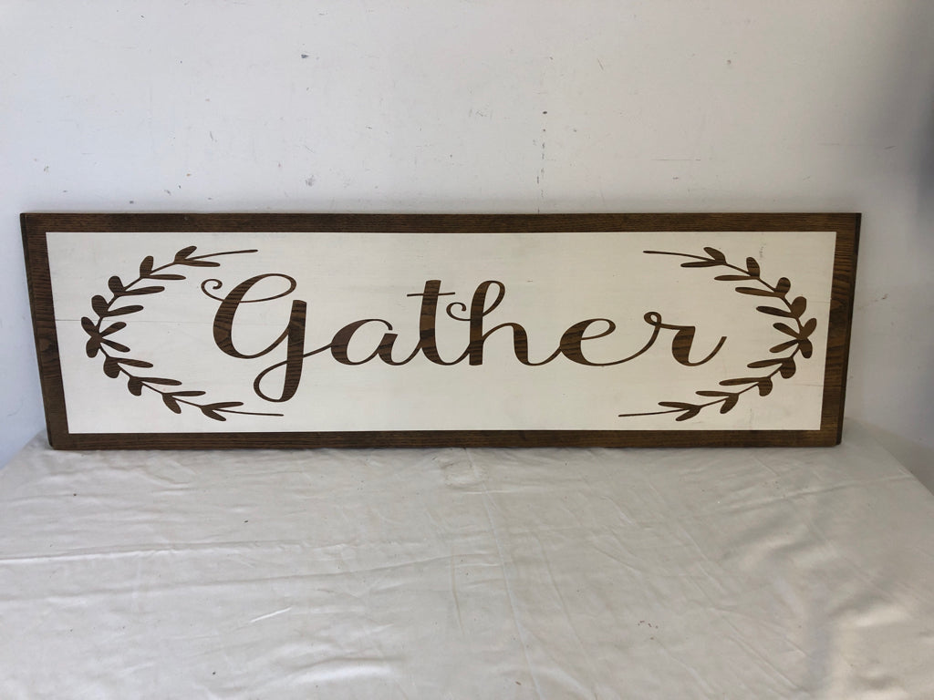 "GATHER" WALL HANGING.