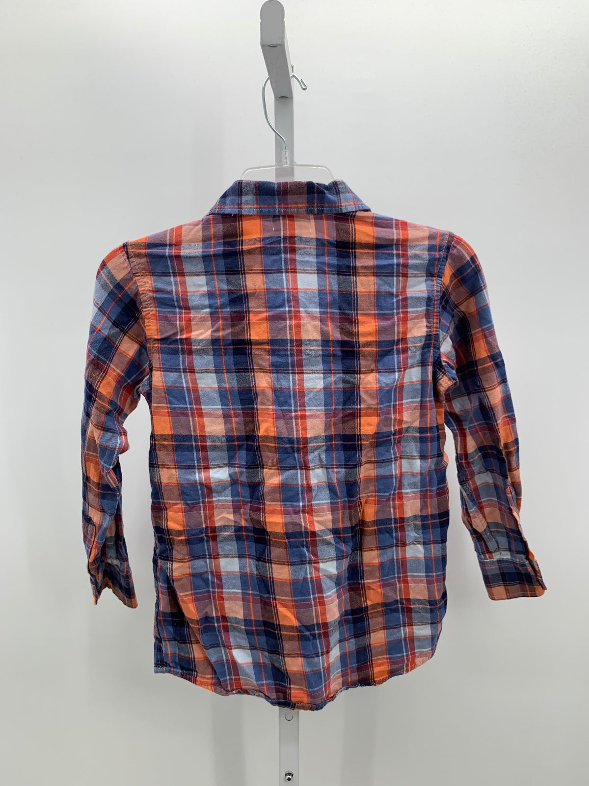 ORANG PLAID BTN DOWN