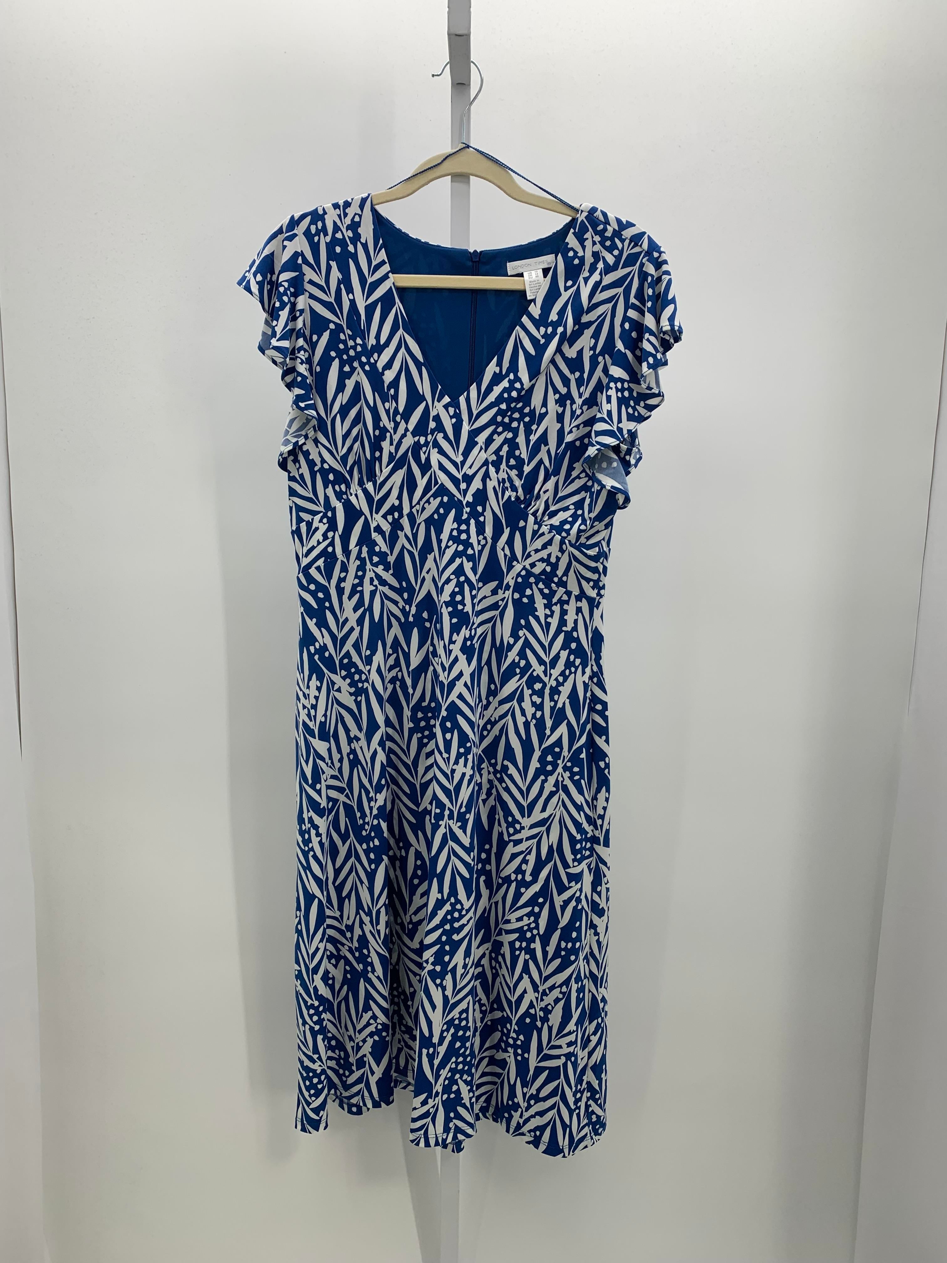 London Times Size 10 Misses Short Sleeve Dress