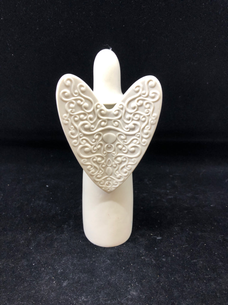 CERAMIC ANGEL TEA LIGHT HOLDER.