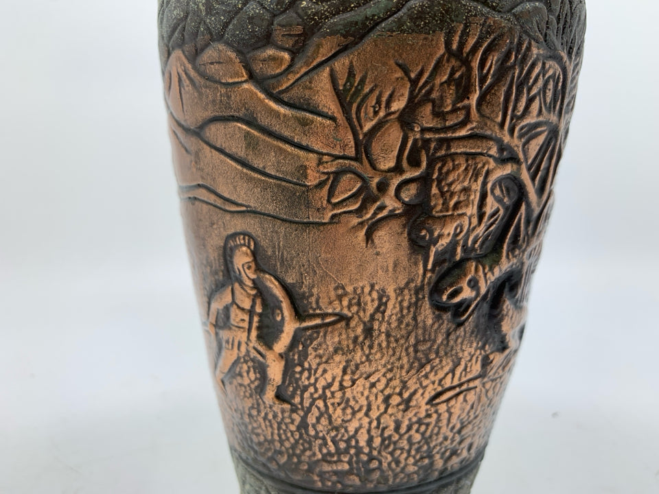 EMPTY KAKHURI GVIINIS MARANI ARGO CERAMIC WINE BOTTLE FOLK ART.