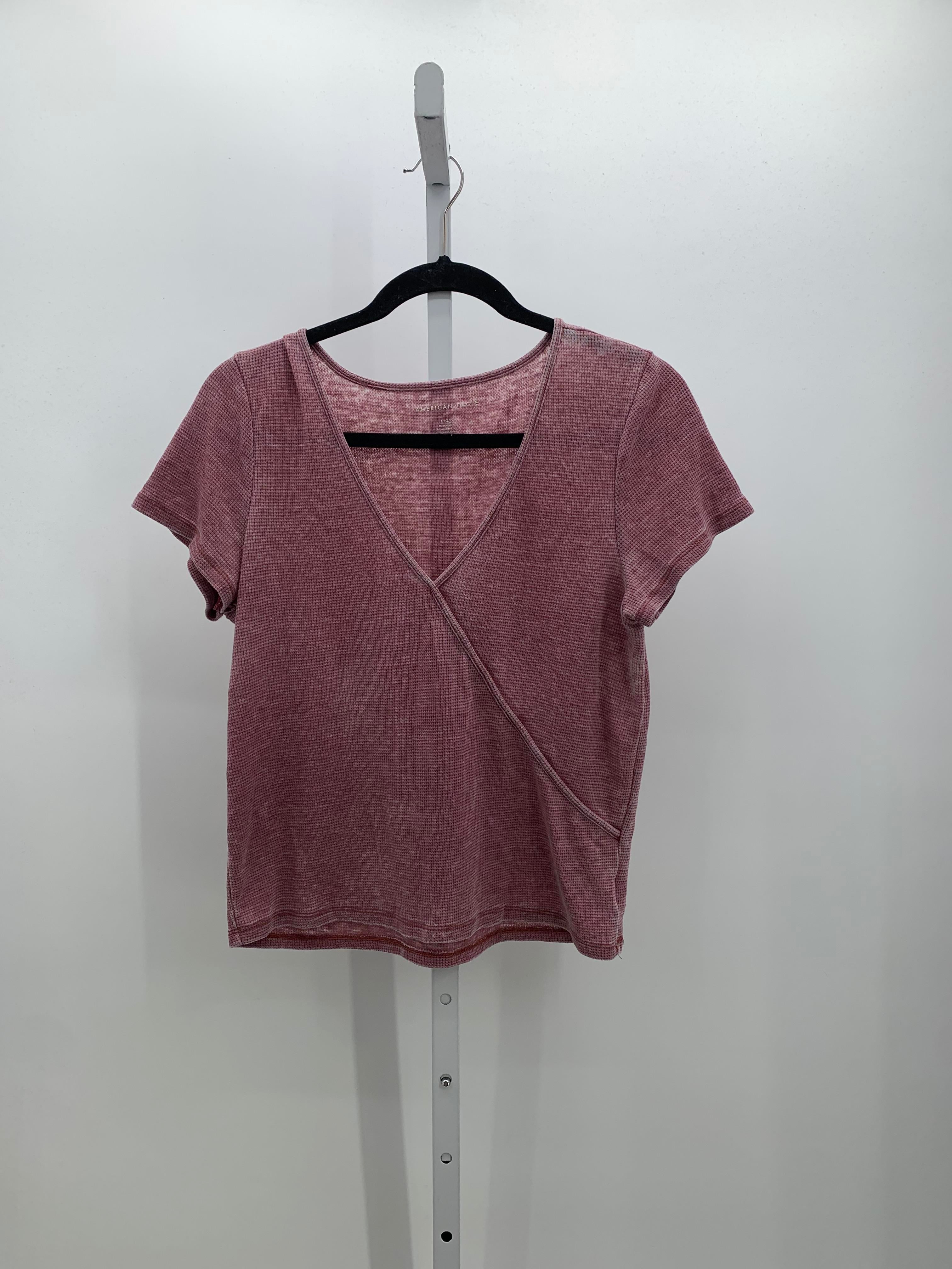 American Eagle Size Large Juniors Short Sleeve Shirt