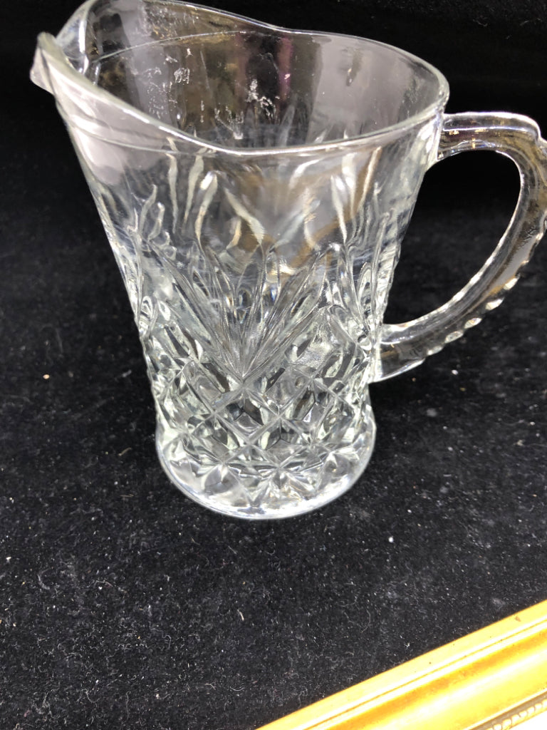 CUT GLASS LARGE CREAMER.