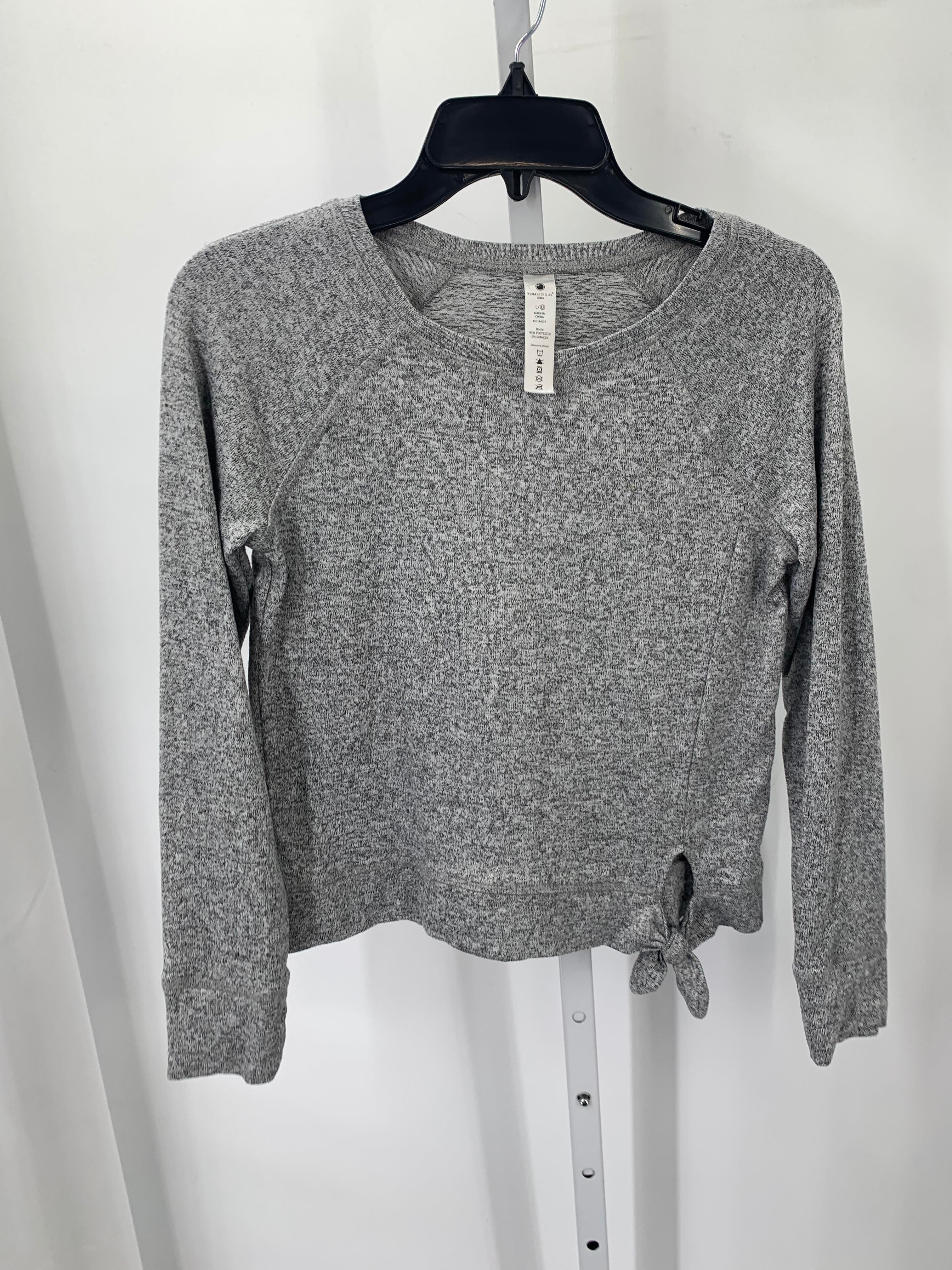 Yogalicious Size 12 Girls Long Sleeve Shirt