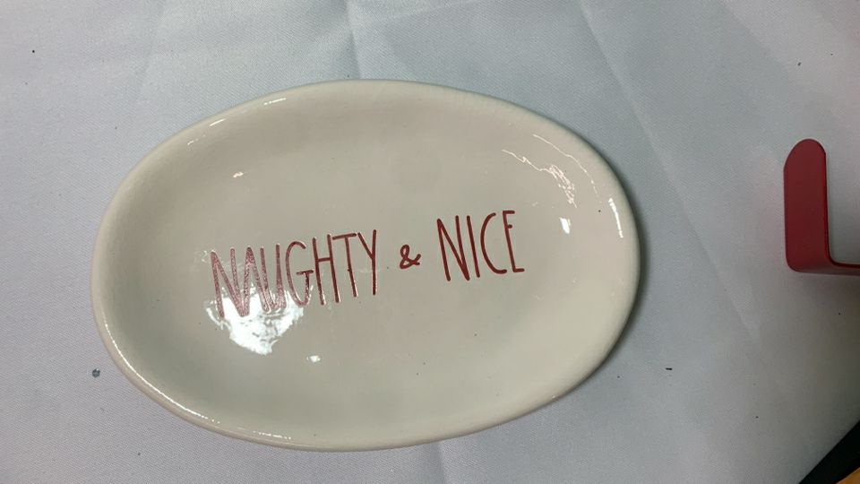 NAUGHTY AND NICE SMALL TRAY.