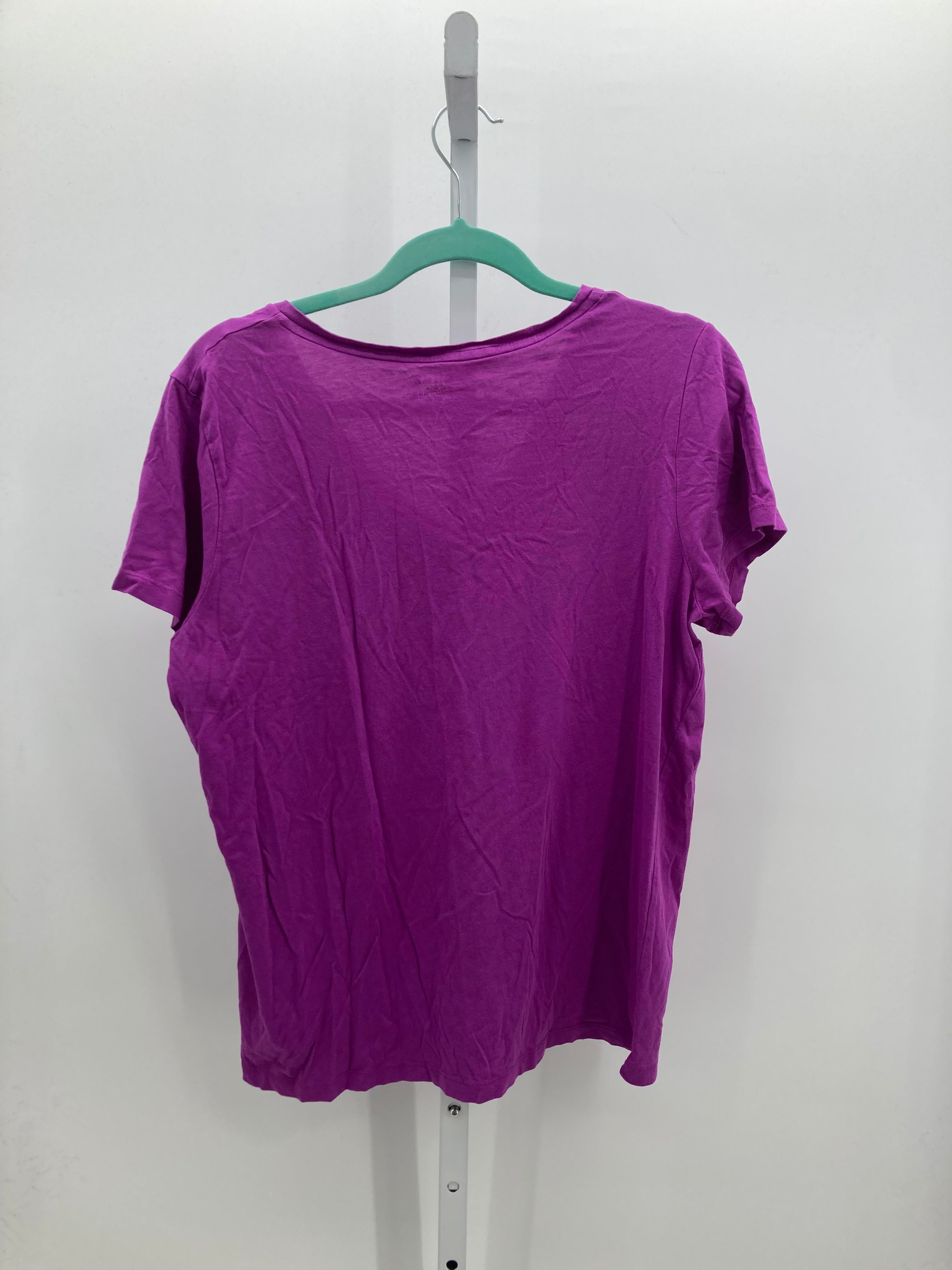HUE Size Large Misses Short Sleeve Shirt