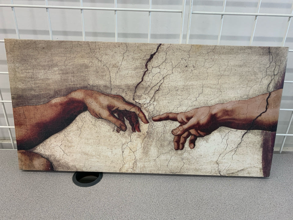 THE CREATION OF ADAM CANVAS PRINT.