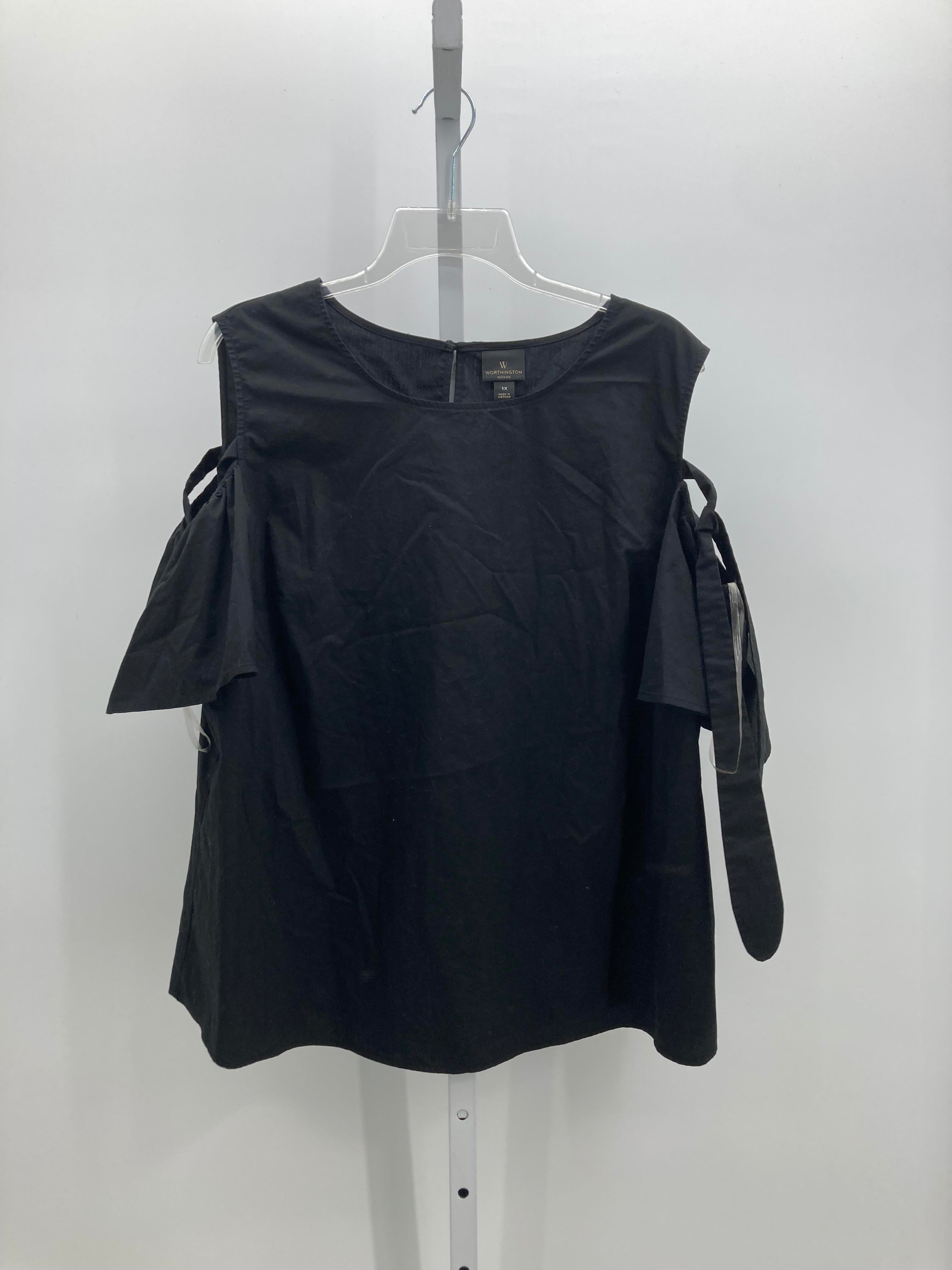 Worthington Size 1X Womens Short Sleeve Shirt