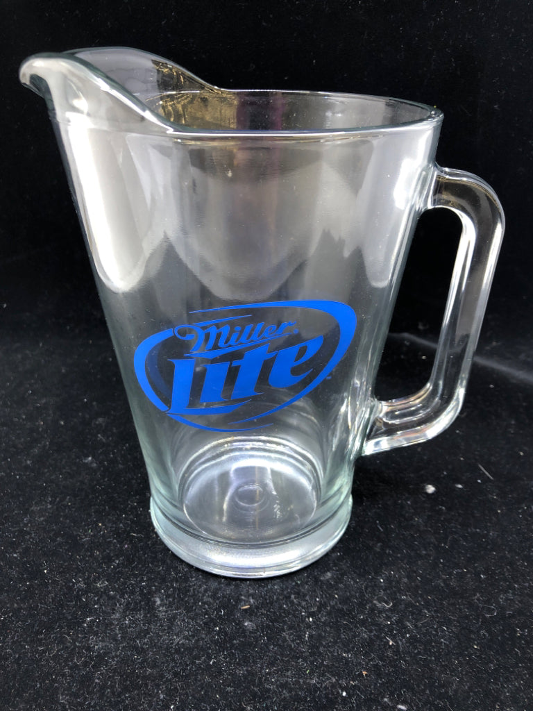 HEAVY MILLER LITE BEER PITCHER.