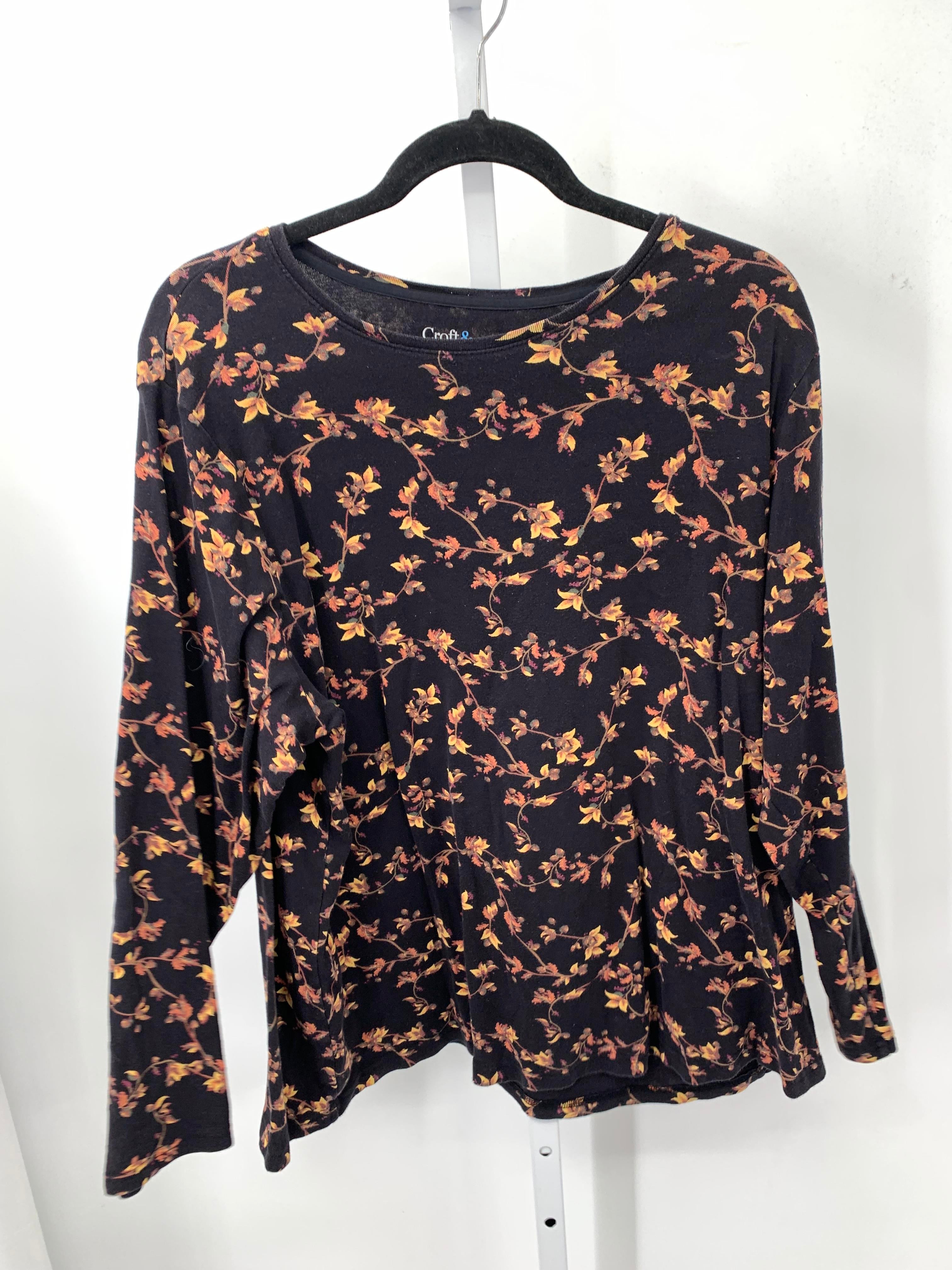 Croft & Barrow Size 2X Womens Long Sleeve Shirt