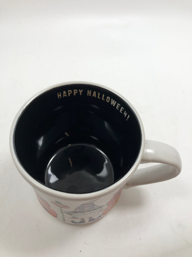 COBWEBS & CAULDRONS HALLOWEEN MUG.