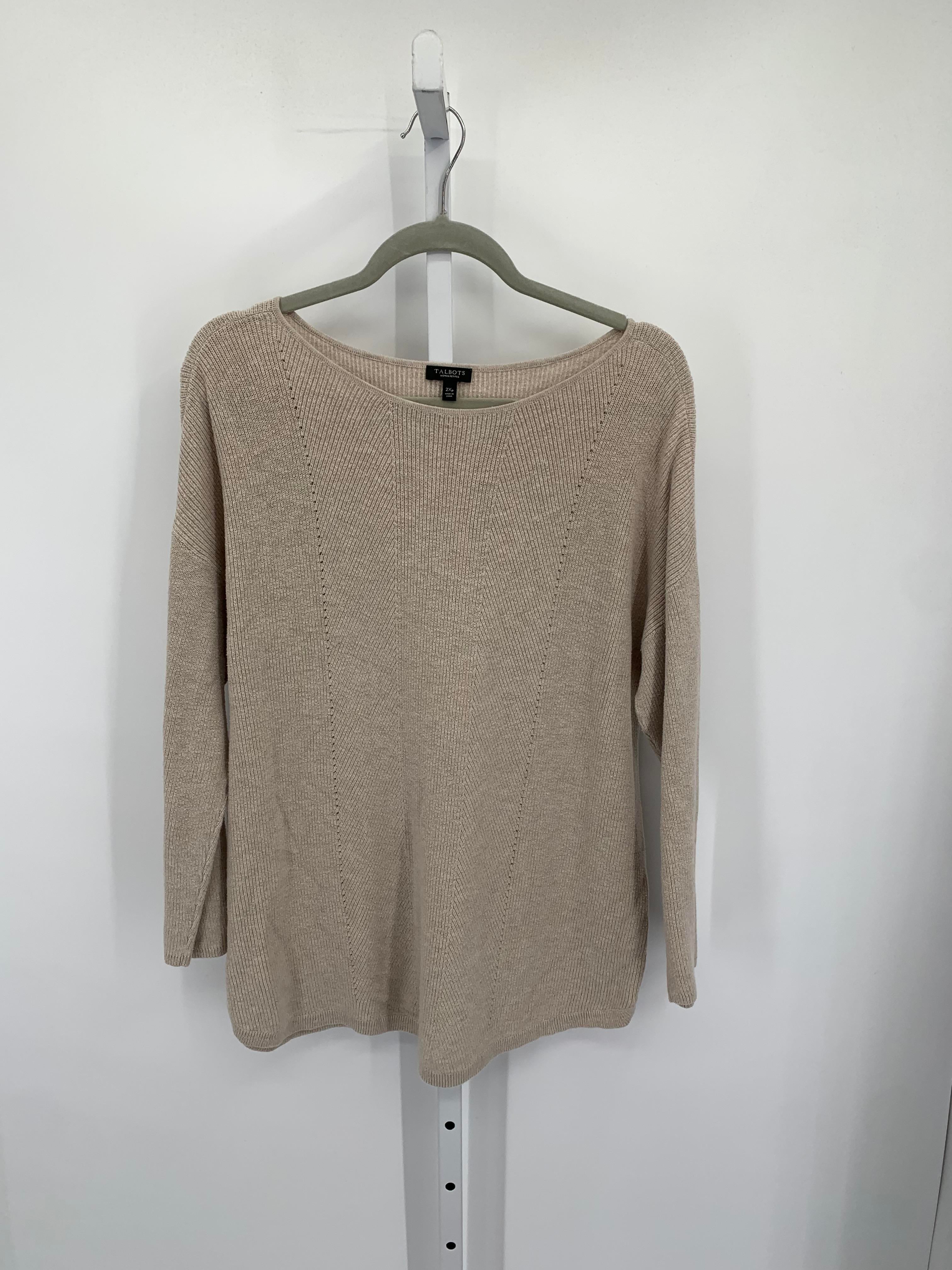 Talbots Size 2XP Womens Long Slv Sweater