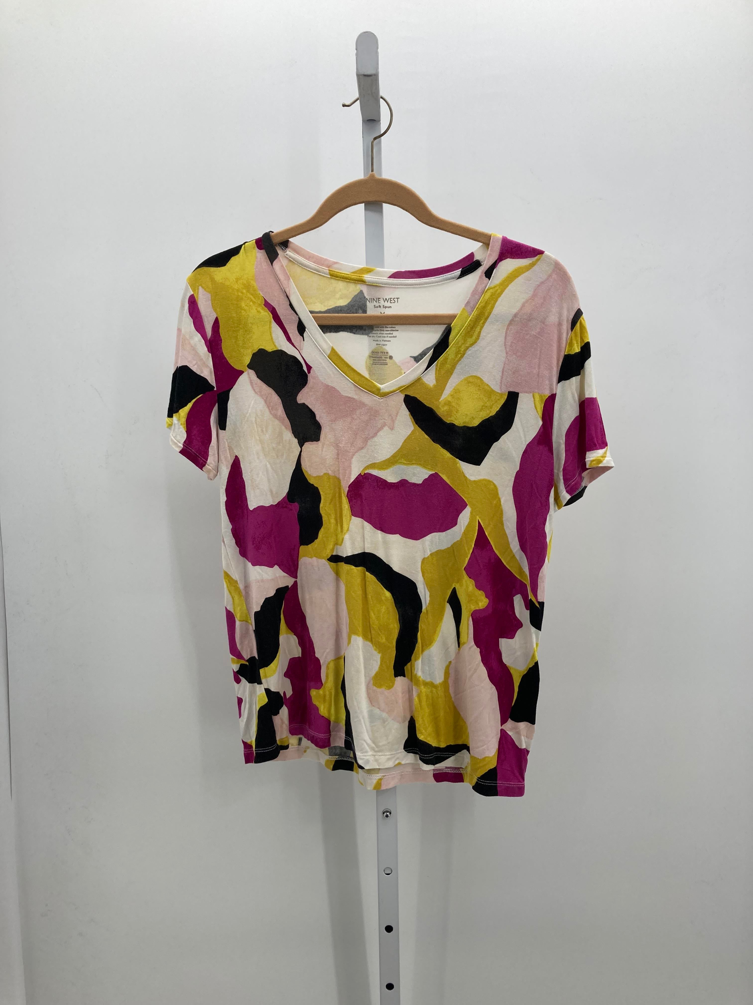 Nine West Size Medium Misses Short Sleeve Shirt