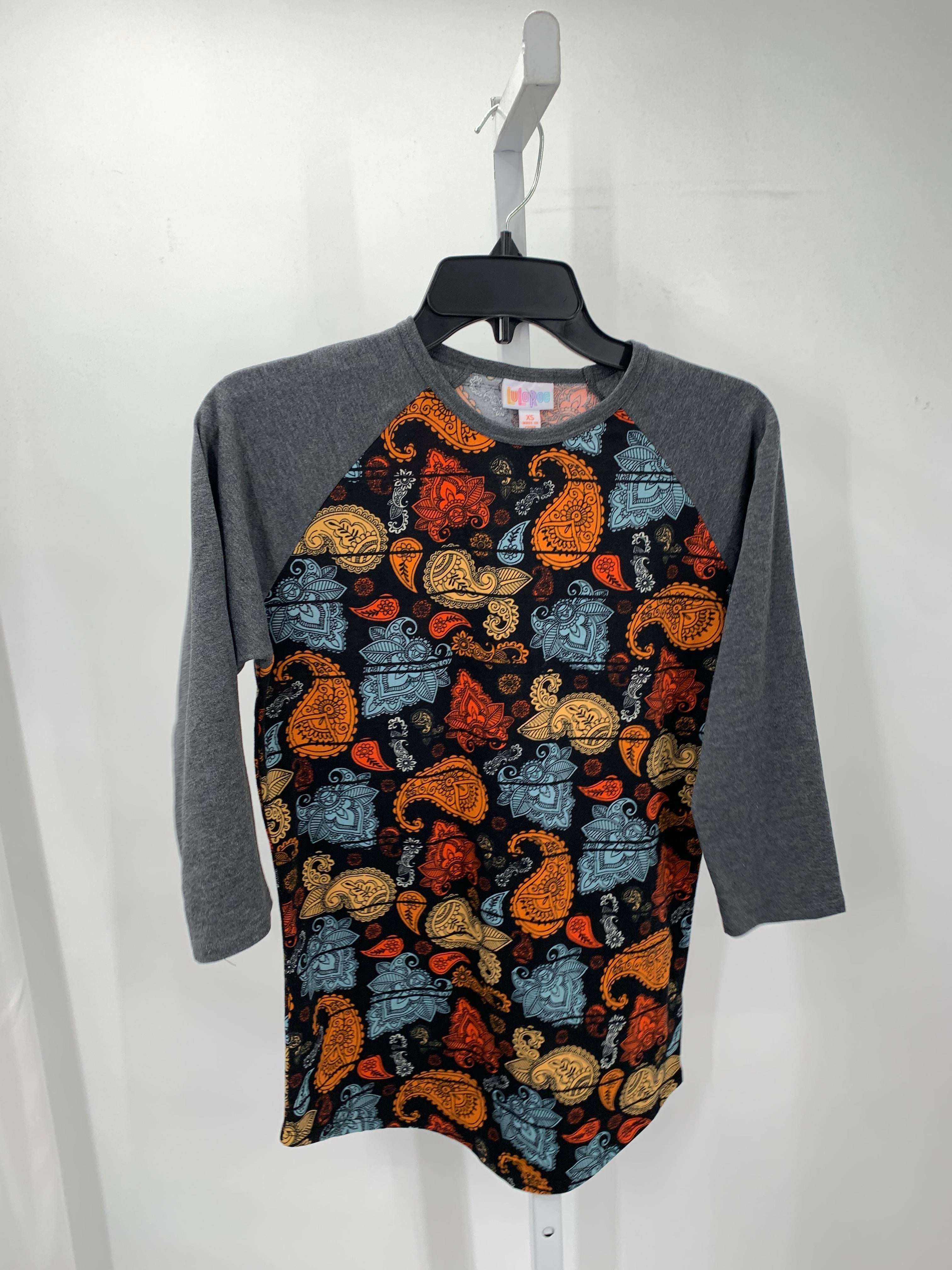 Lularoe Size X Small Misses 3/4 Sleeve Shirt