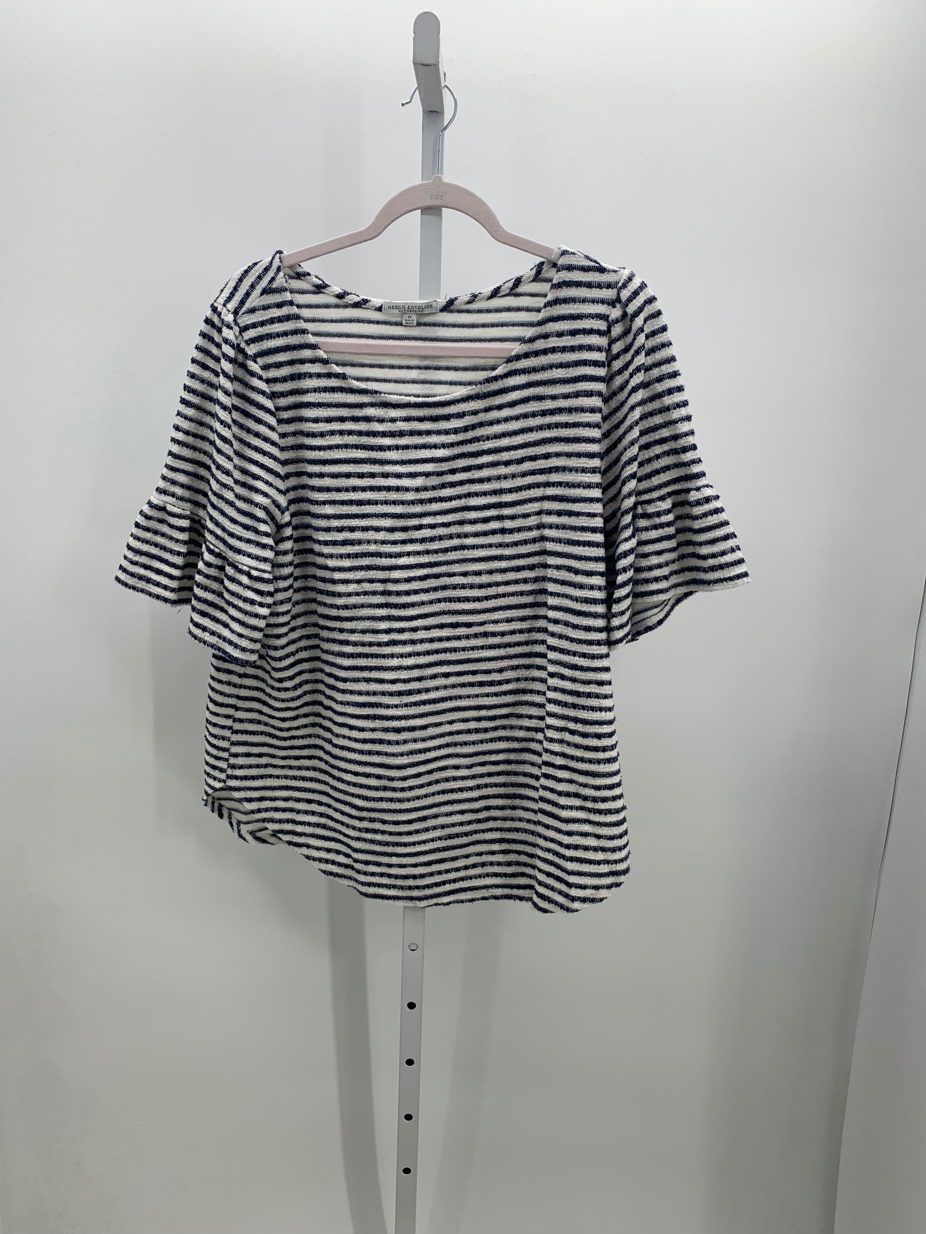 Green Apple Size 1X Womens Short Sleeve Shirt