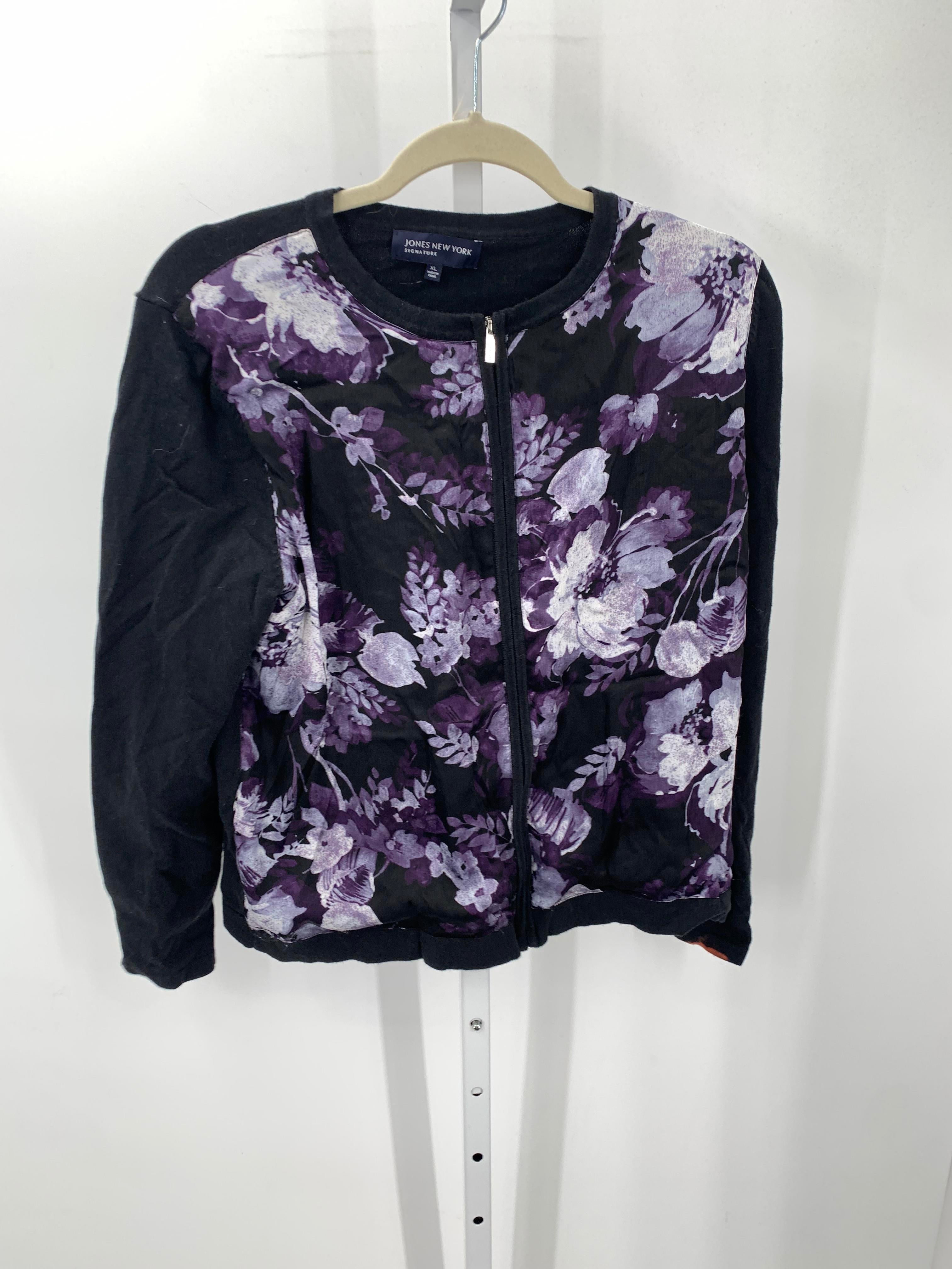 Jones New York Size Extra Large Misses Sweat Jacket