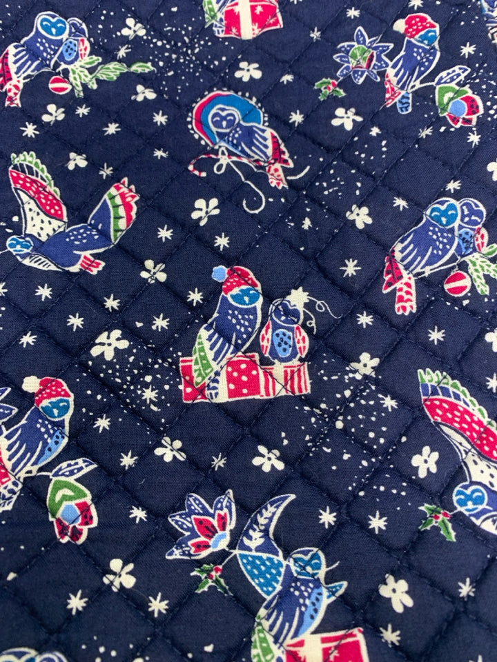 Vera Bradley Bright Tote in Holiday Owls- New With Tags