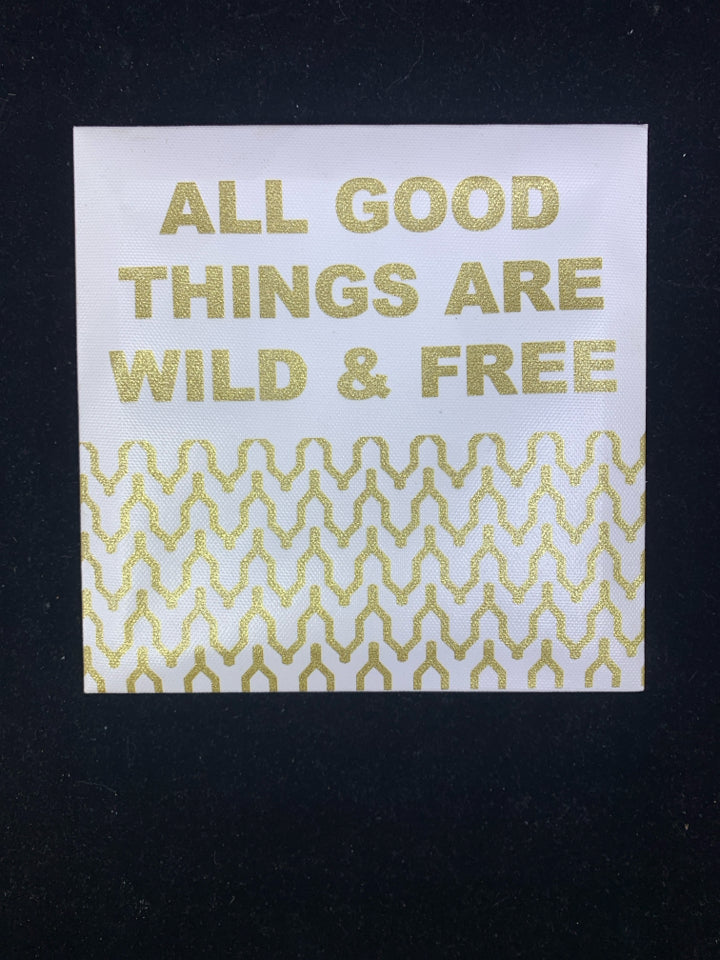 ALL GOOD THINGS SMALL CANVAS WALL ART.