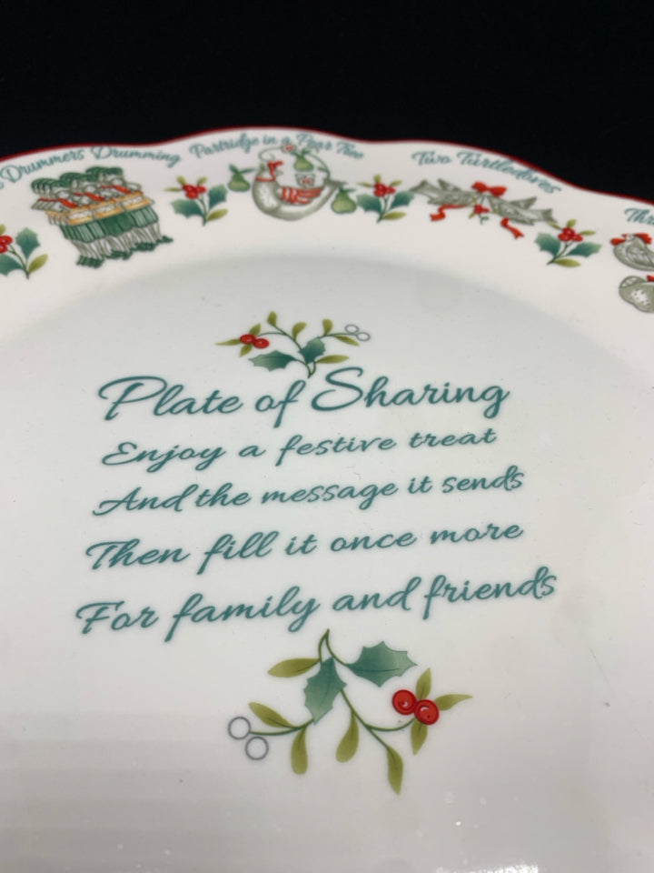 WINTERBERRY SHARING PLATE  - PFALTZGRAFF - IN BOX.