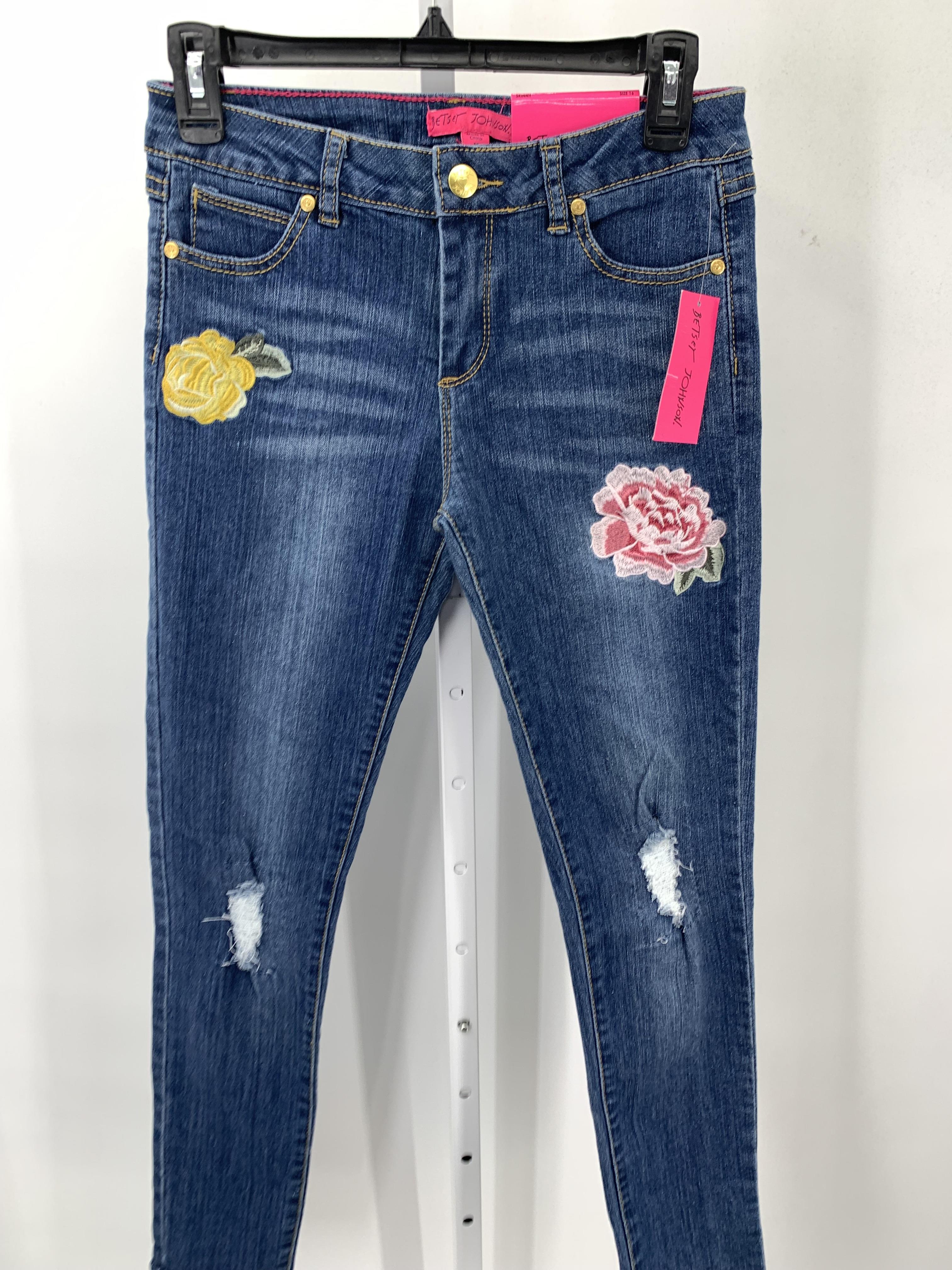 Betsey Johnson Size 16 Girls Jeans