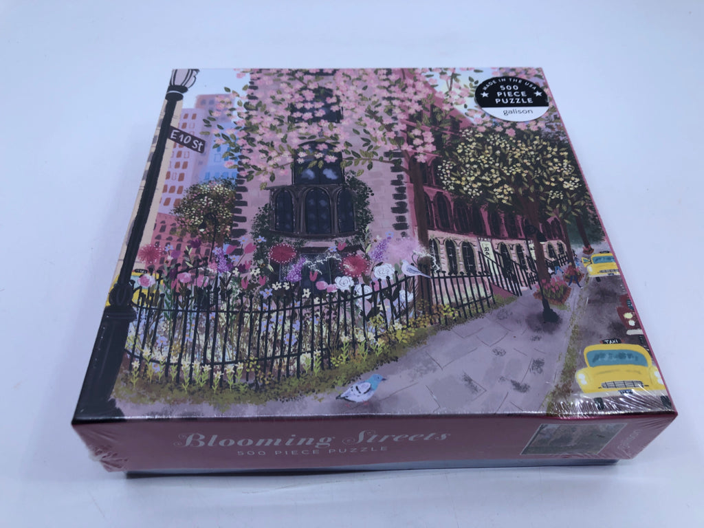 NIB BLOOMING STREETS 500 PIECE PUZZLE